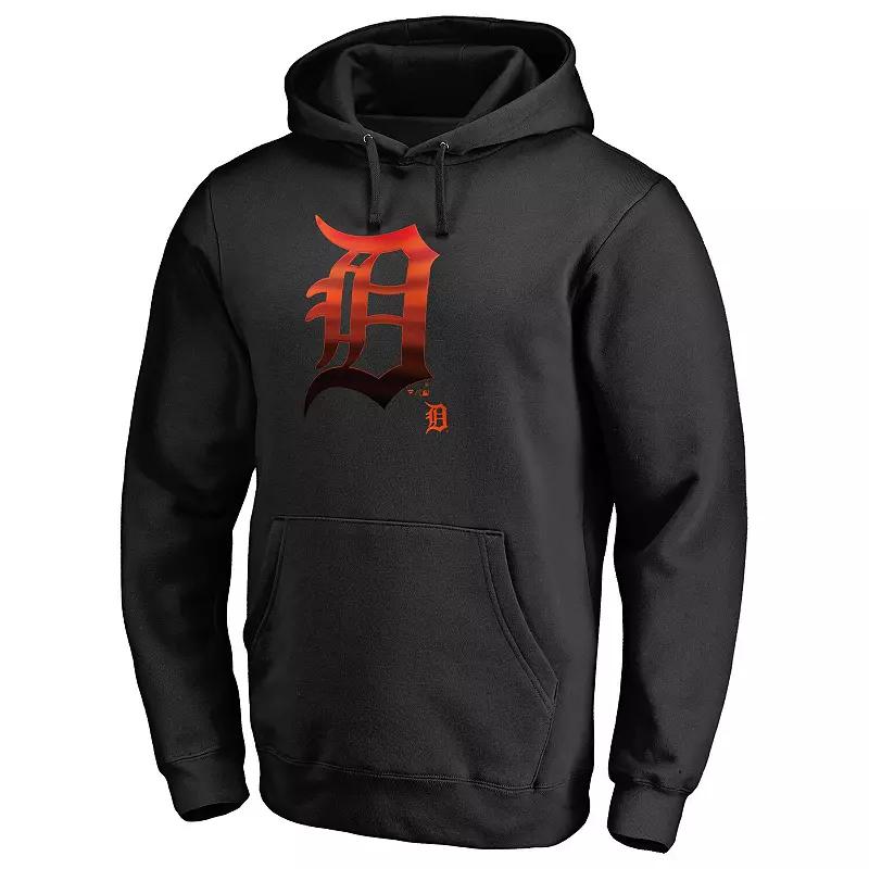 Men's Fanatics Branded Black Detroit Tigers Midnight Mascot Pullover Hoodie,  Product Image