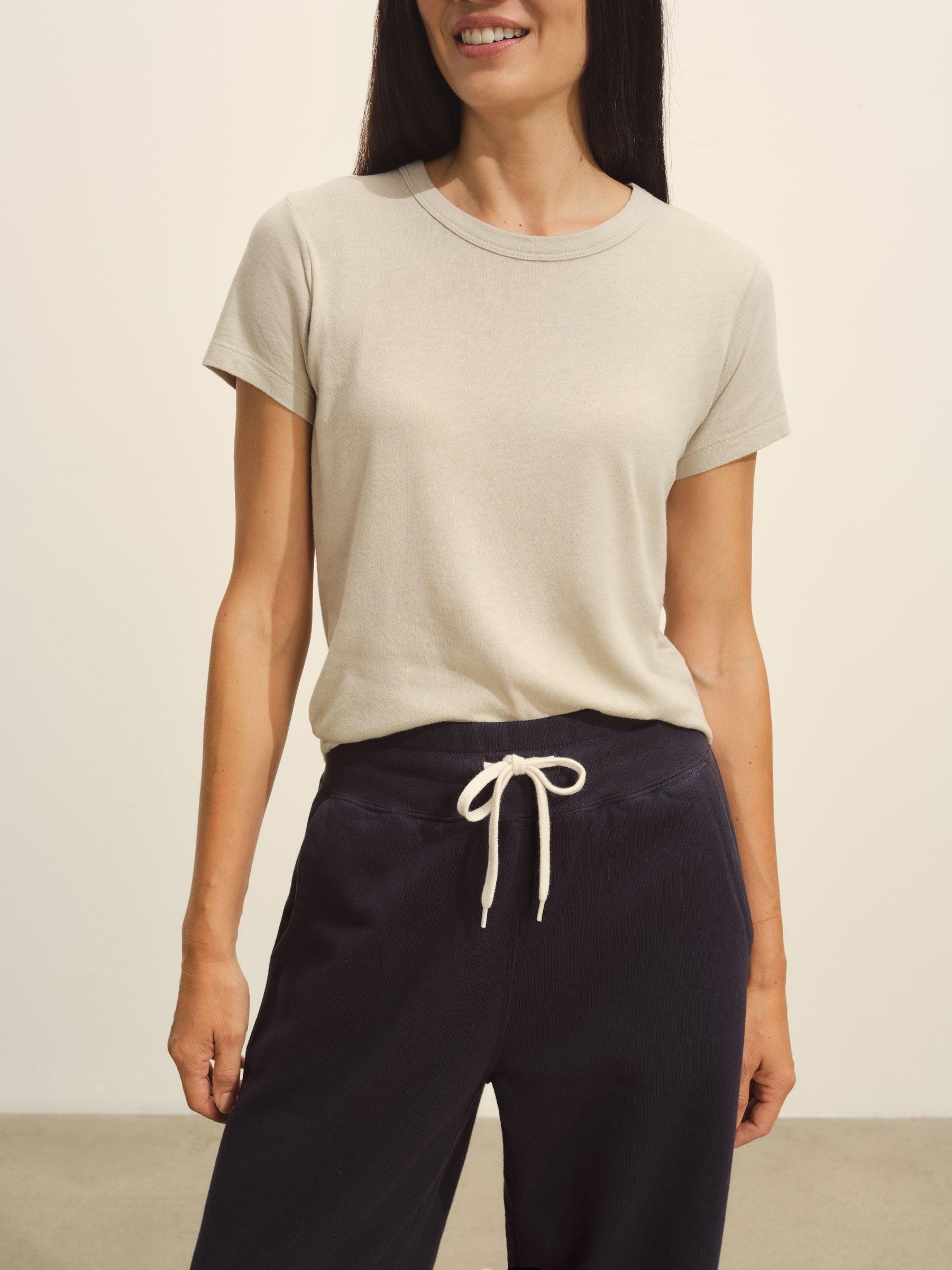 Sand Drift Cloud Jersey Slim Crew Product Image