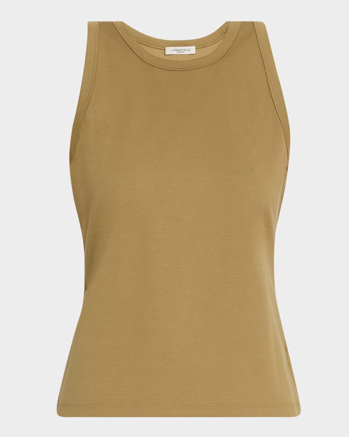 Swiss Cotton Rib Racerback Tank Product Image