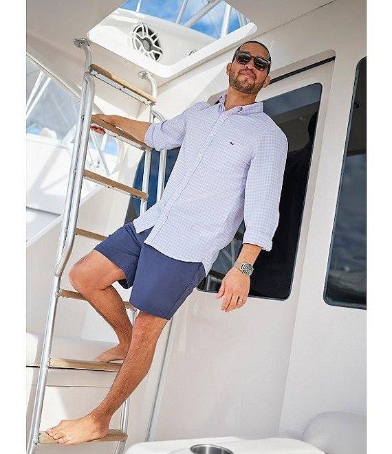 Vineyard Vines Topsail Gingham Featherweight Performance Stretch Long Sleeve Woven Shirt Product Image