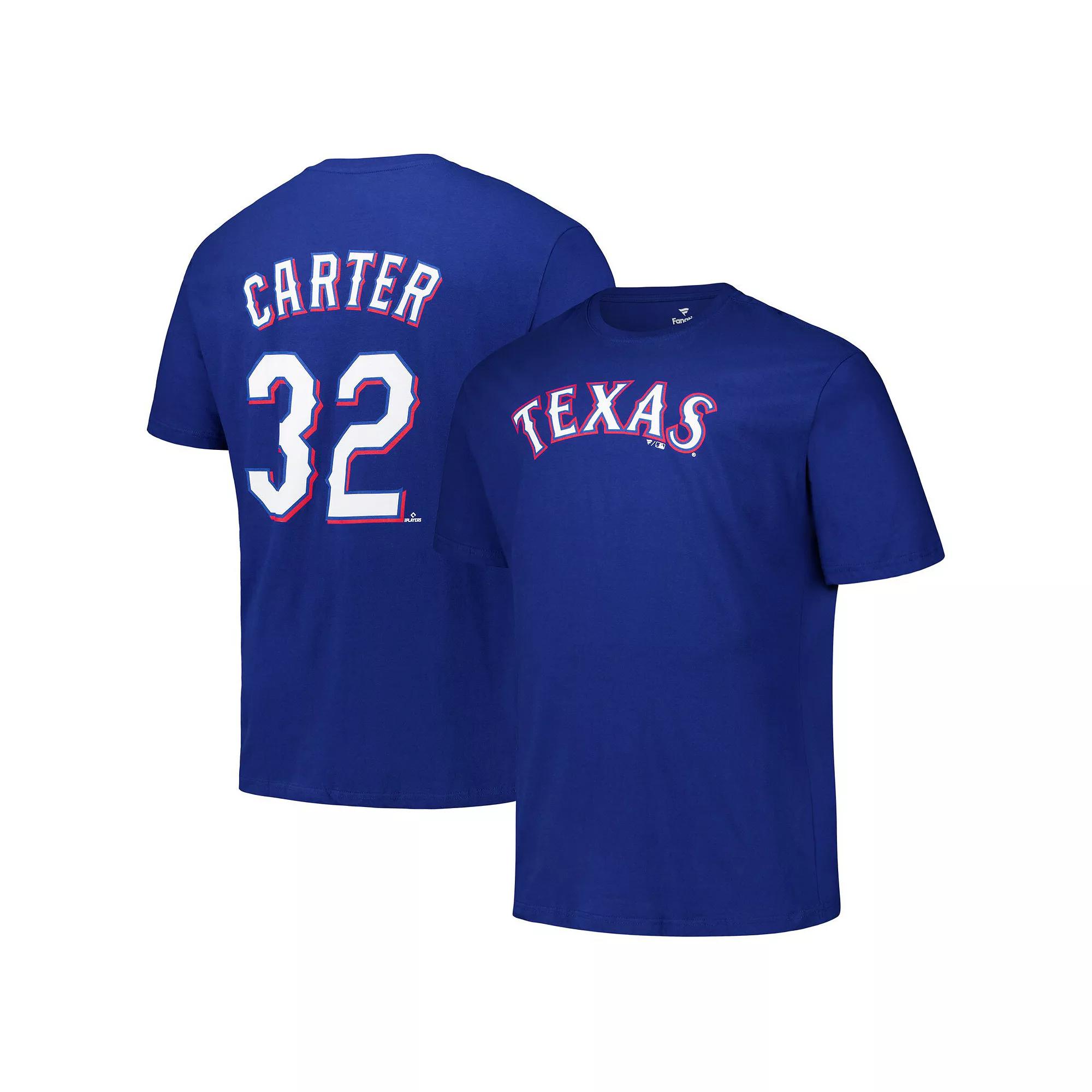 Men's Profile Evan Carter Royal Texas Rangers Big & Tall Name & Number T-Shirt,  Product Image