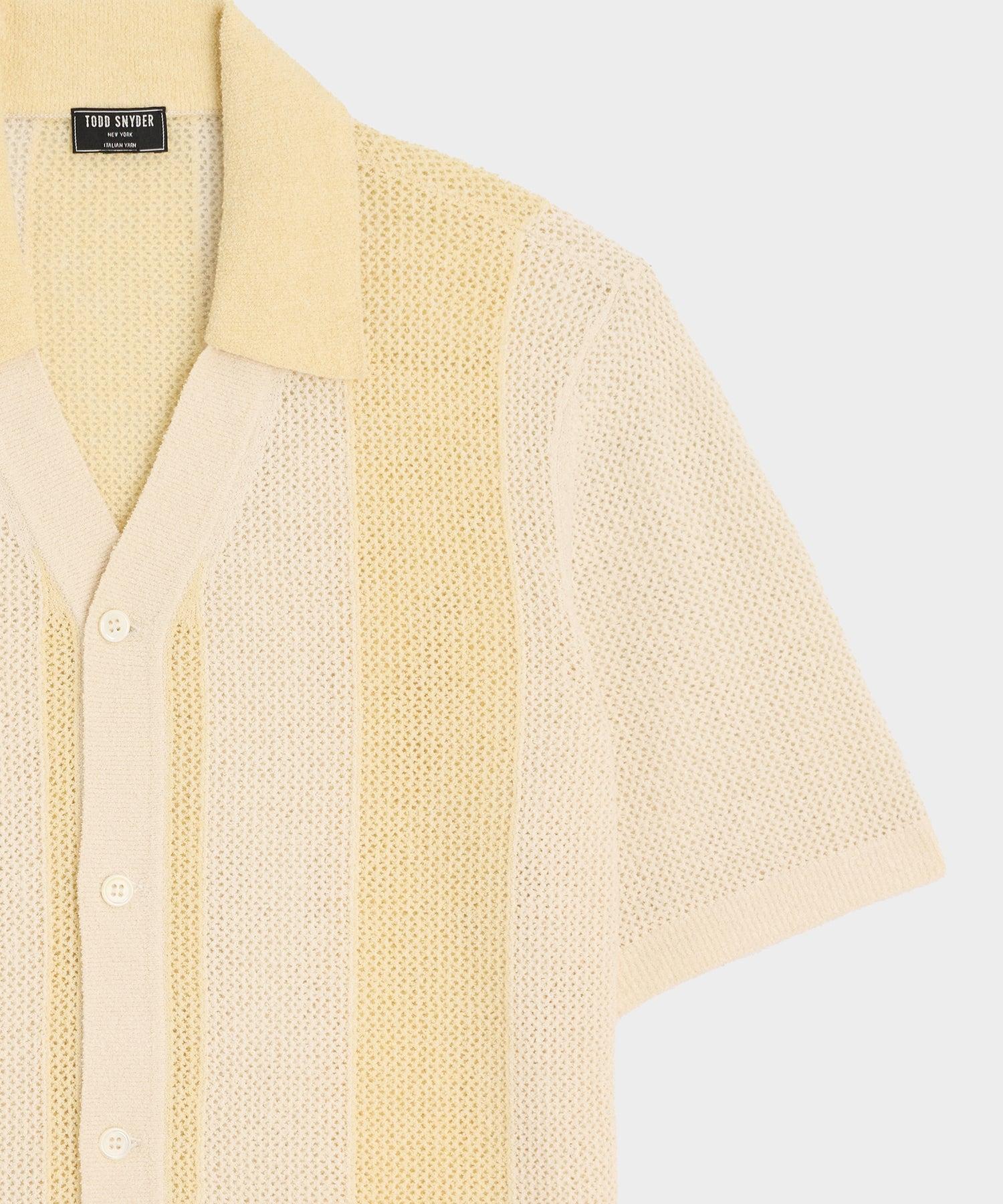 Cropped Boucle Sweater Polo Product Image