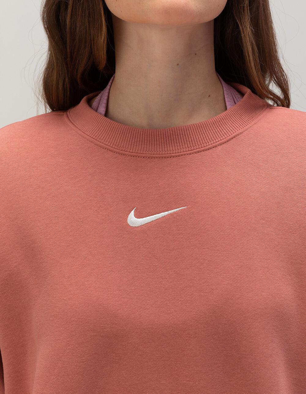 NIKE Sportswear Womens Oversized Crewneck Sweatshirt - CORAL Product Image