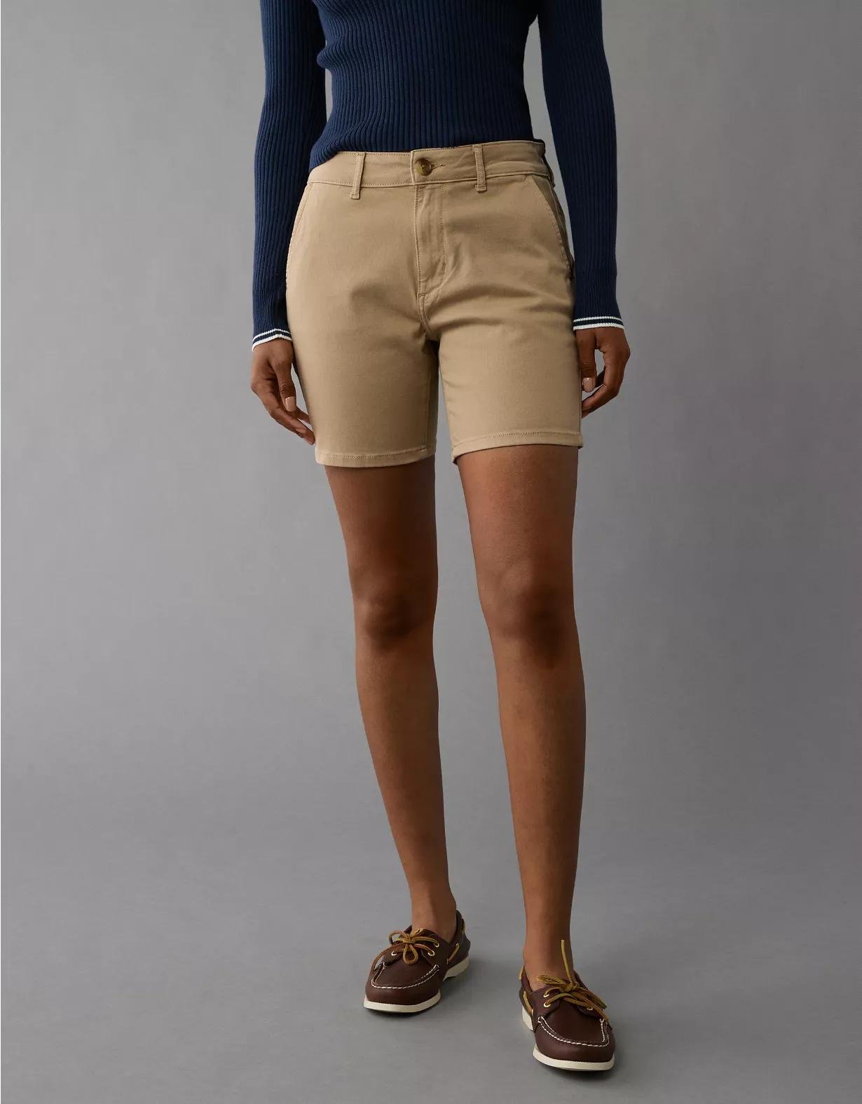 AE Stretch High-Waisted Trouser Bermuda Short Product Image
