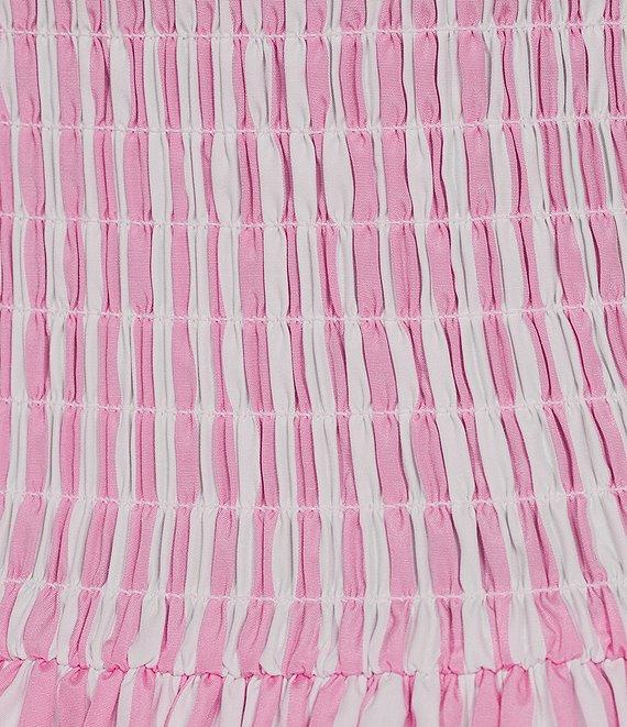 Gianni Bini Ellie Stripe Smocked Drop Waist Bubble Hem Dress Product Image