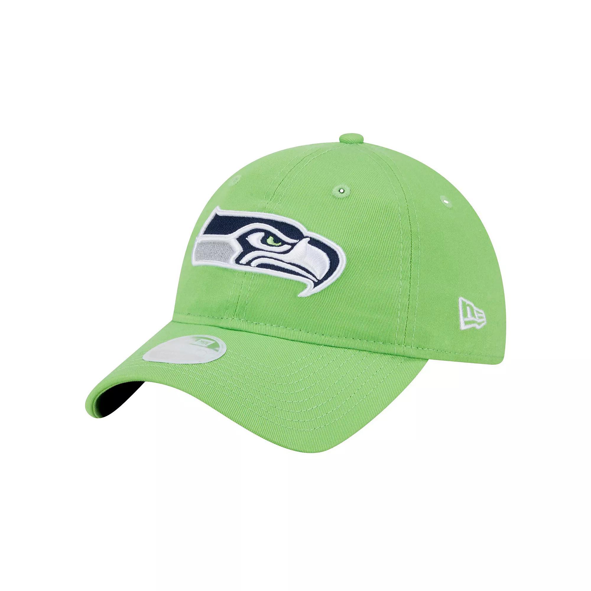 Women's New Era  Neon Green Seattle Seahawks  Main Core Classic 2.0 9TWENTY Adjustable Hat, Brt Gr Product Image