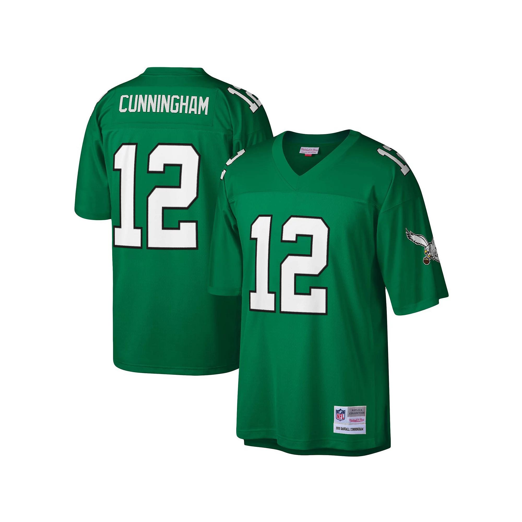 Men's Mitchell & Ness Randall Cunningham Kelly Green Philadelphia Eagles Legacy Replica Jersey, Size: Small Product Image