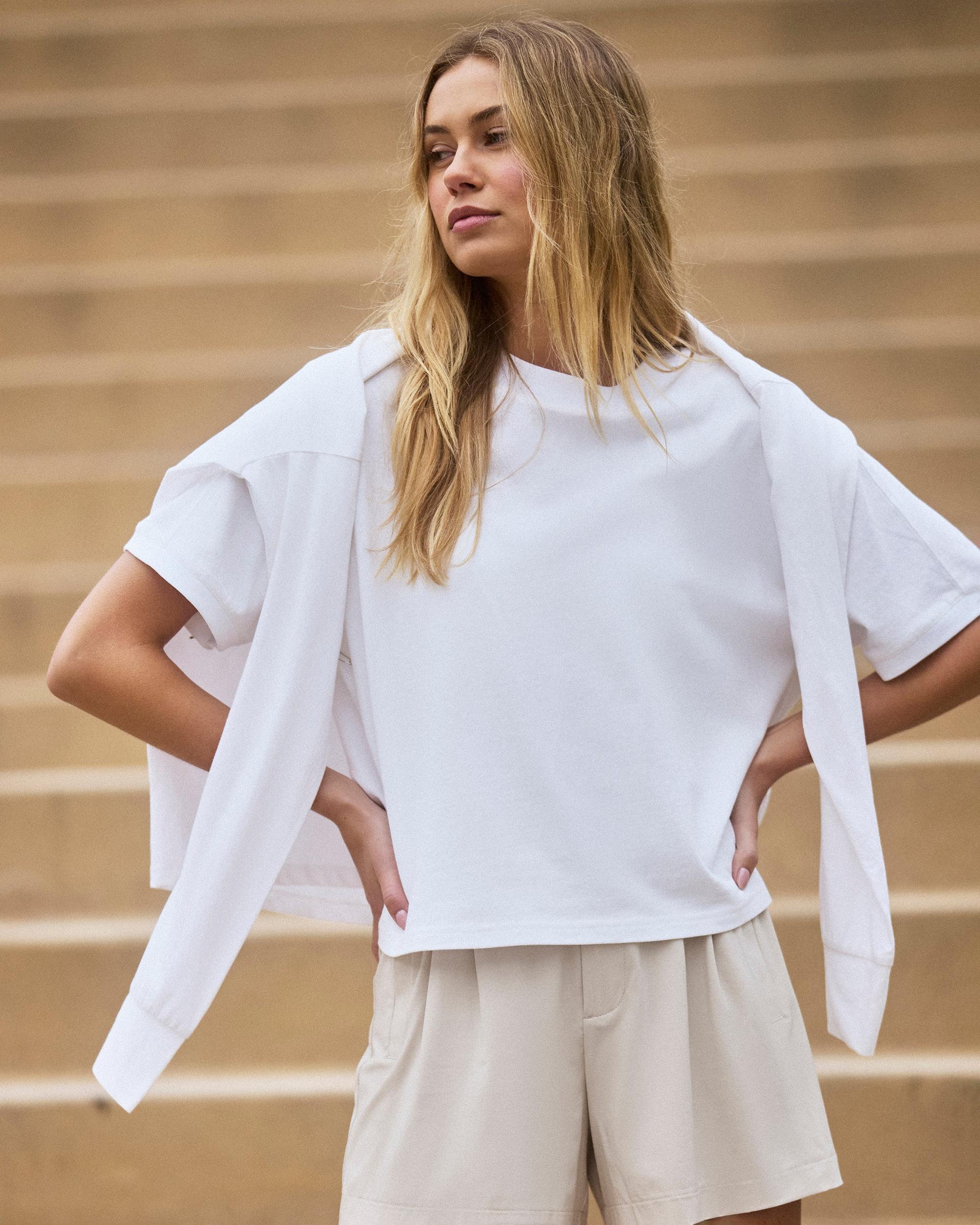 Short Sleeve Heavyweight Oversized Cotton Tee Product Image