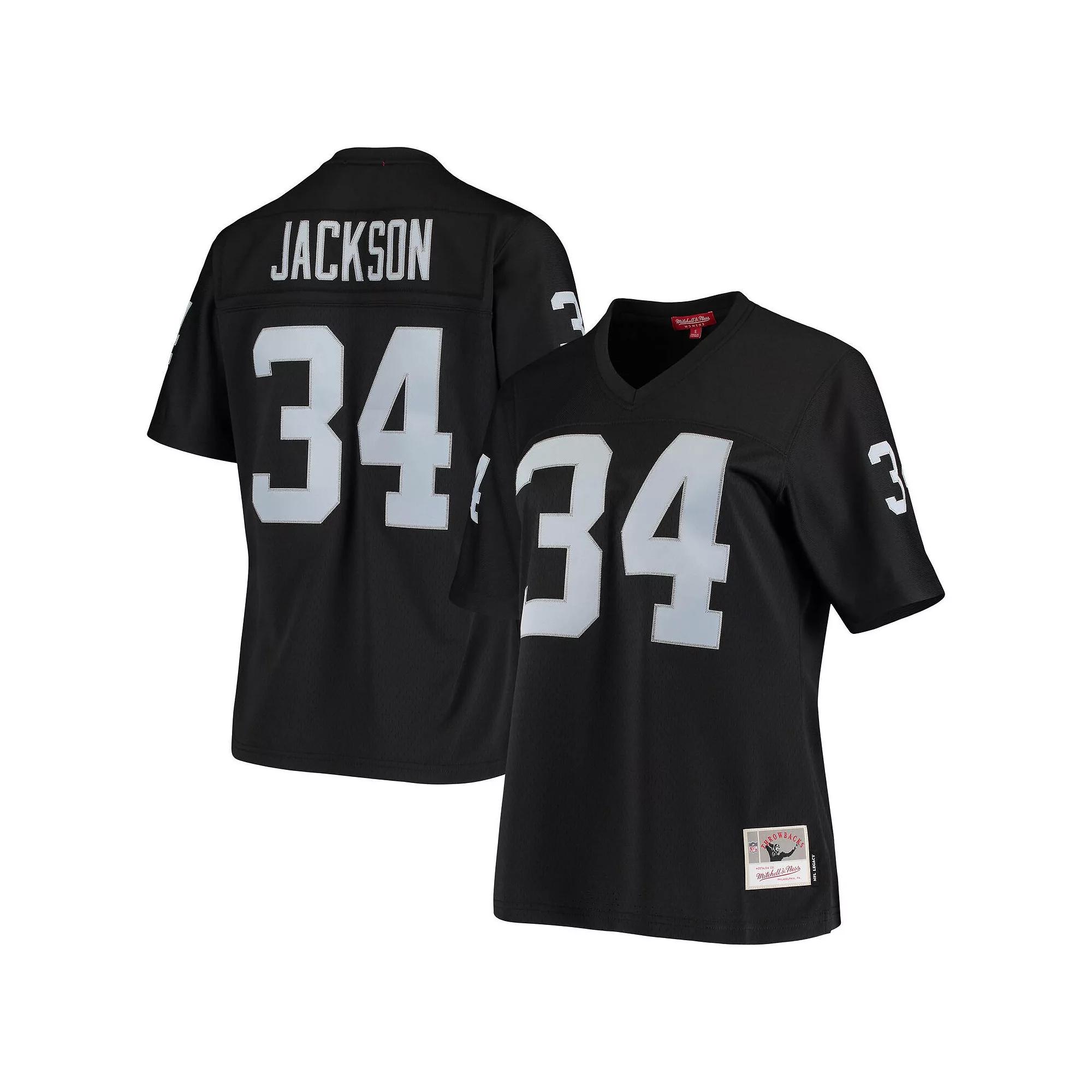 Women's Mitchell & Ness Bo Jackson Black Las Vegas Raiders 1988 Legacy Replica Jersey,  Product Image