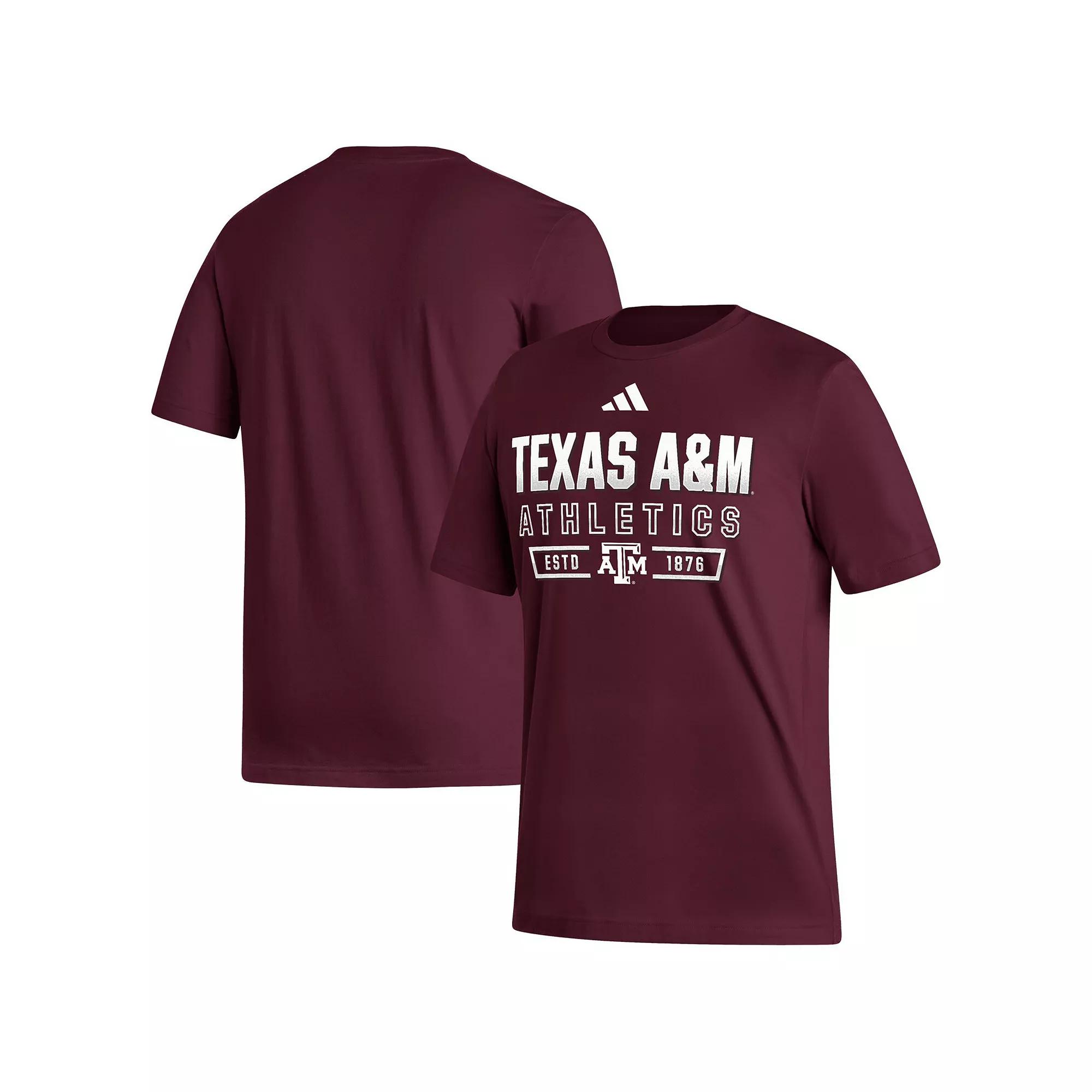 Men's adidas Maroon Texas A&M Aggies Head of Class Fresh T-Shirt, Size: XL, Red Product Image