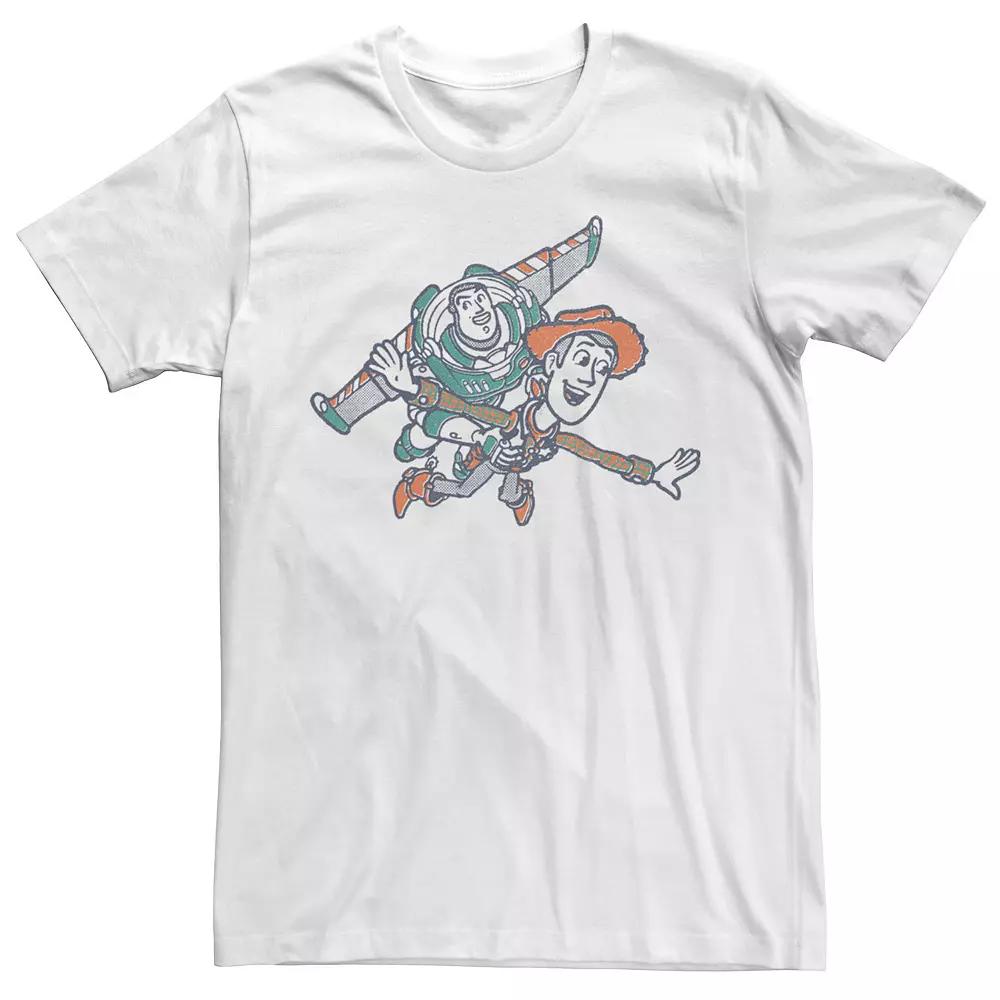 Disney / Pixar's Toy Story Buzz Lightyear & Woody Men's Sketch Tee,  Product Image
