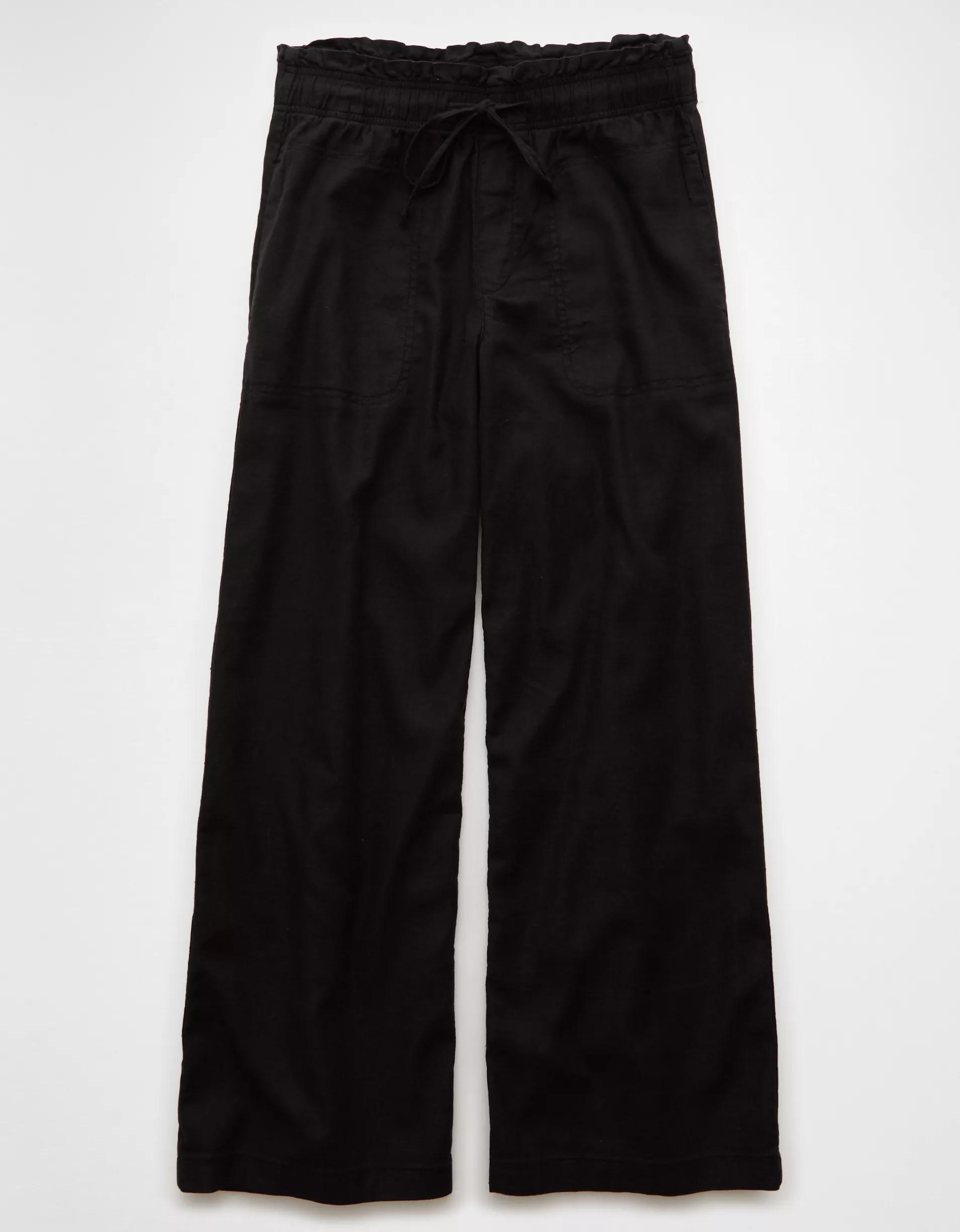AE Dreamy Drape Linen-Blend Pull-On Pant Product Image