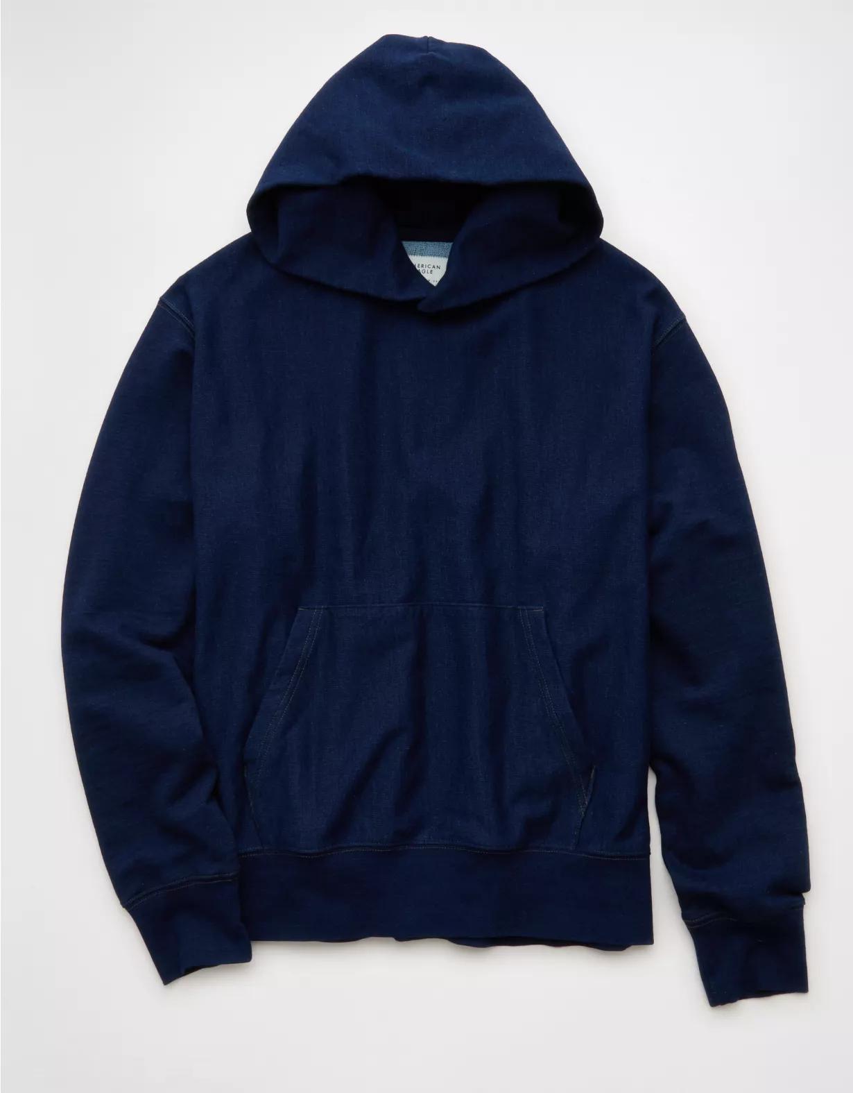 AE Heavyweight Terry Indigo Hoodie Product Image