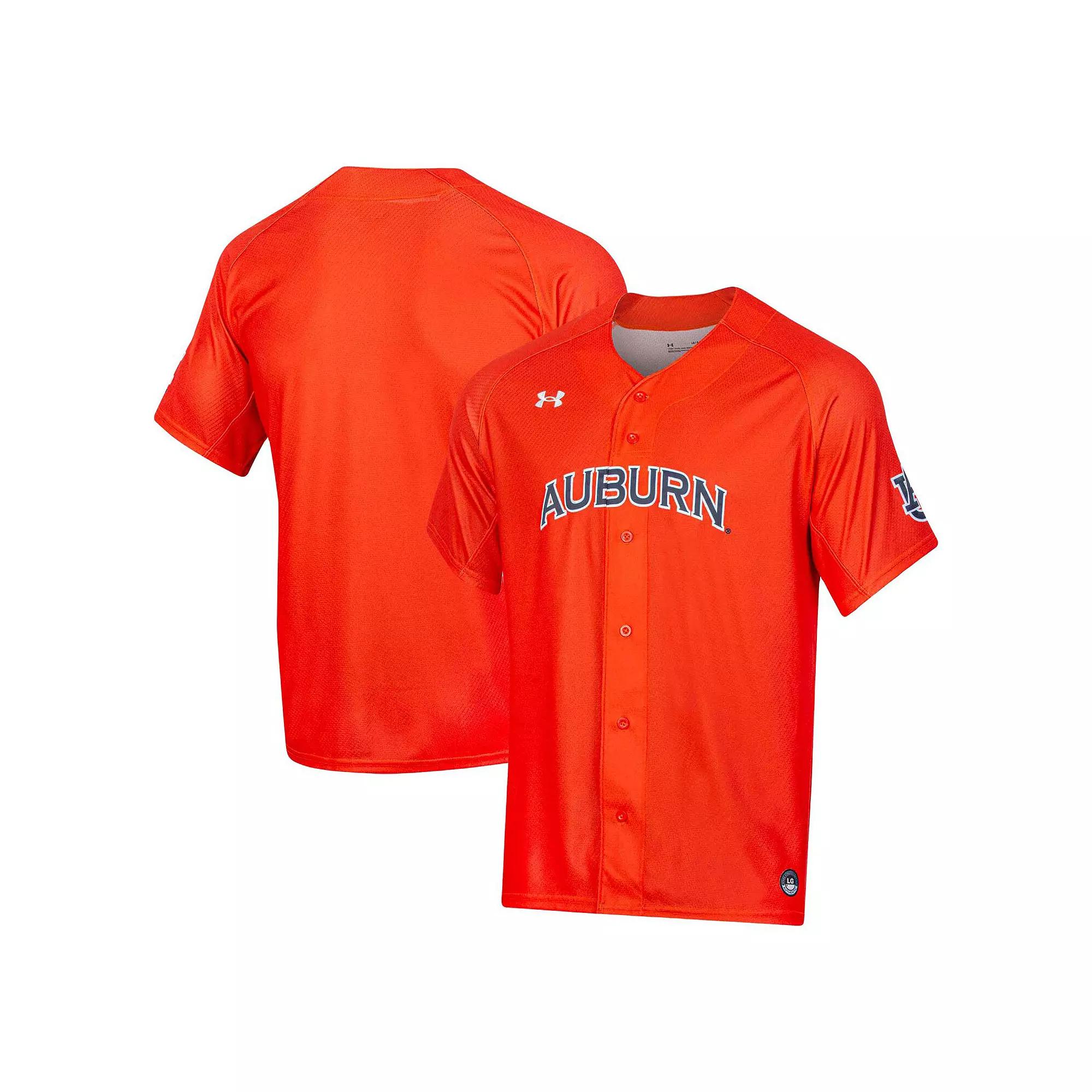 Men's Under Armour Orange Auburn Tigers Replica Baseball Jersey,  Product Image
