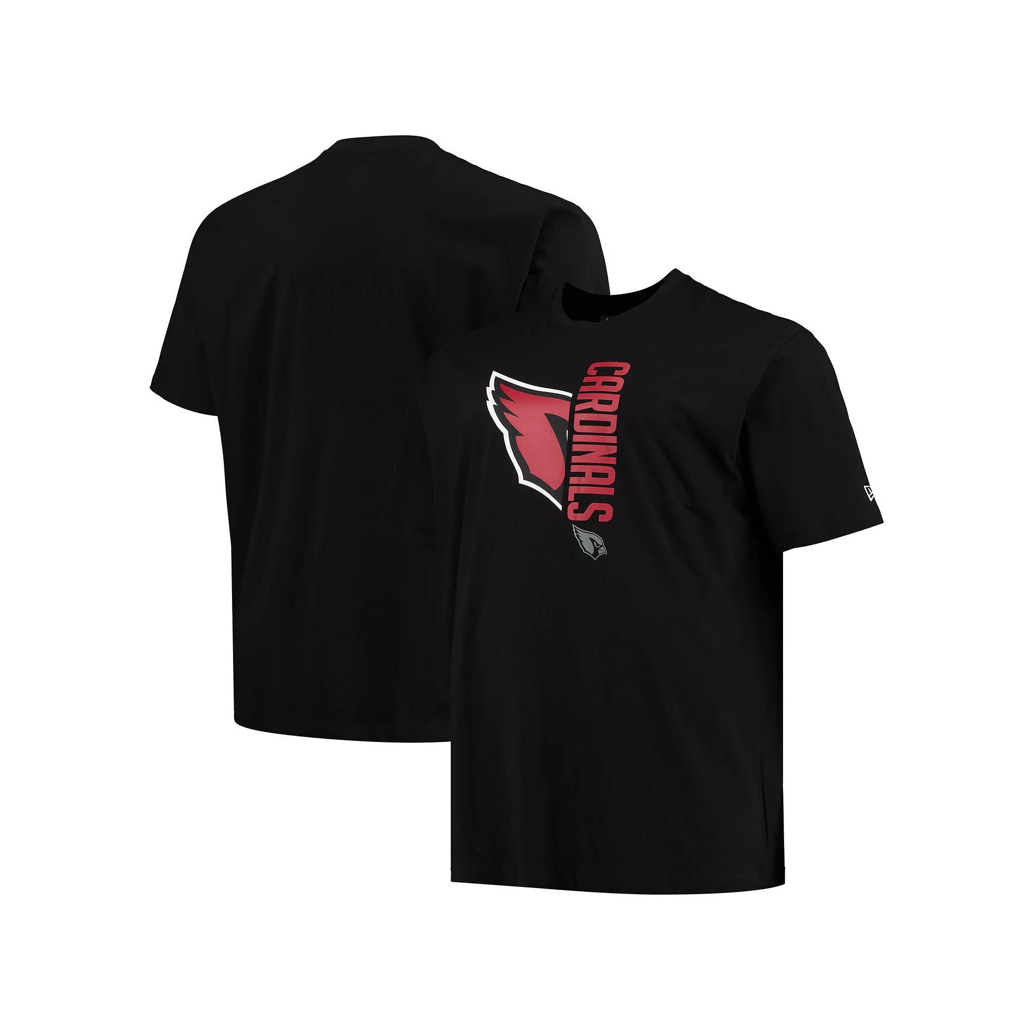 Men's New Era Black Arizona Cardinals Big & Tall 2-Hit T-Shirt,  Product Image