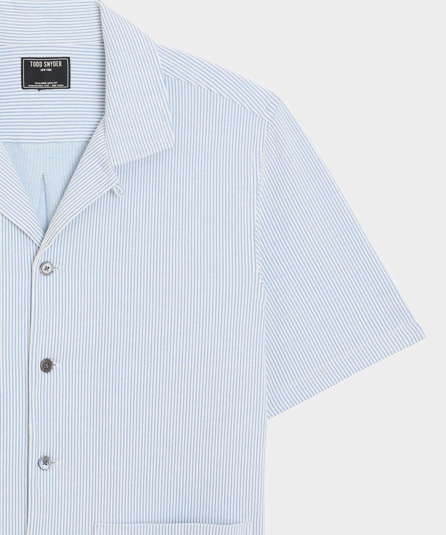 Seersucker Guayabera Shirt Product Image