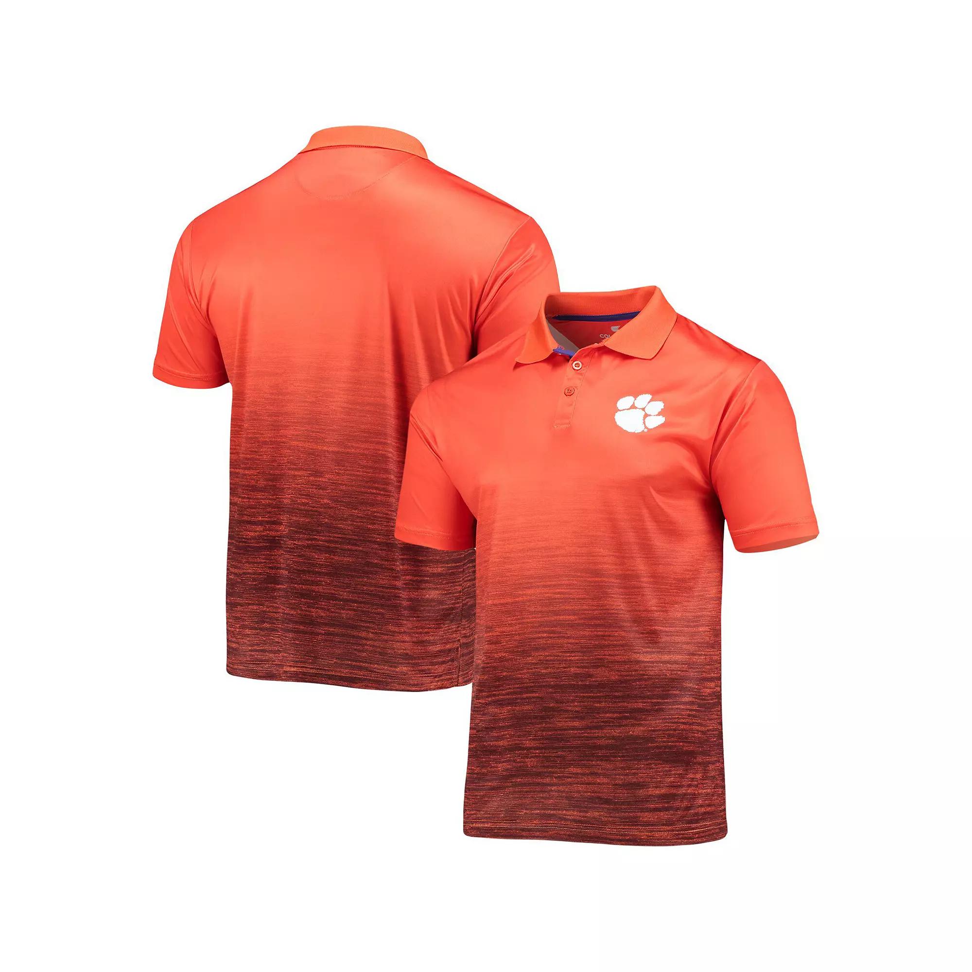 Men's Colosseum Orange Clemson Tigers Marshall Polo,  Product Image
