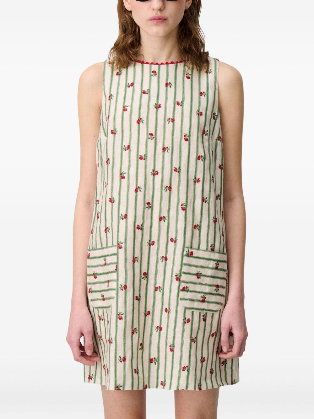 floral-embroidered minidress Product Image