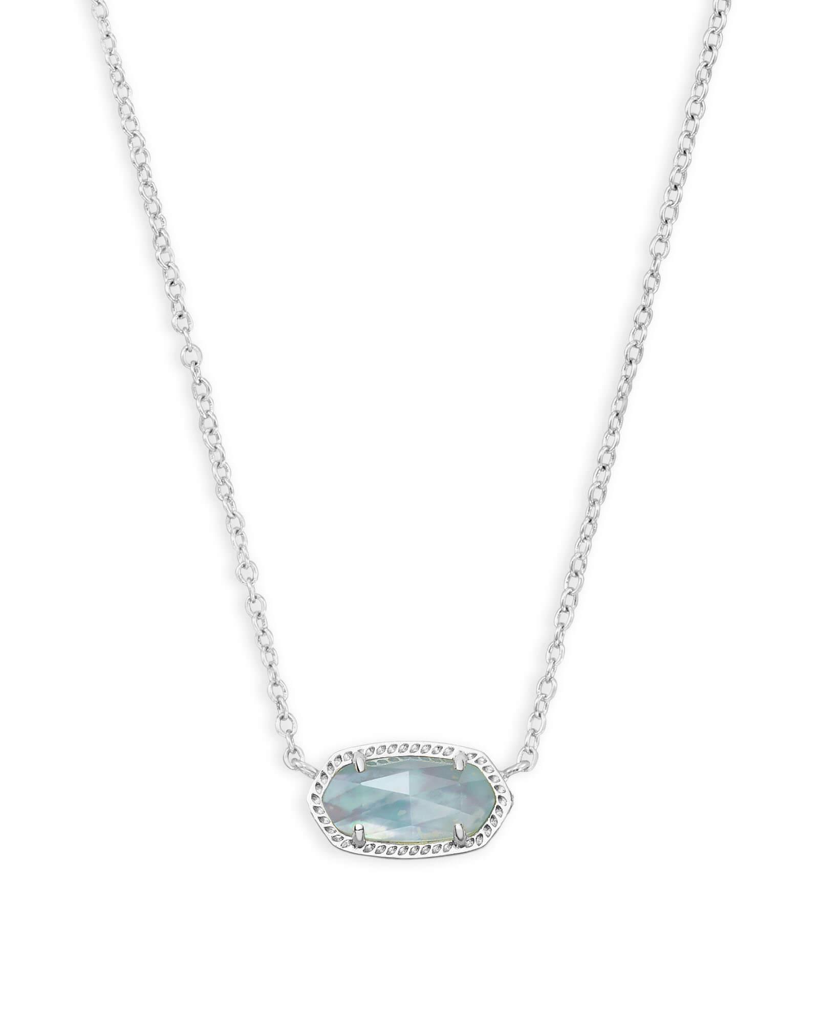 Elisa Silver Pendant Necklace in Dichroic Glass Product Image