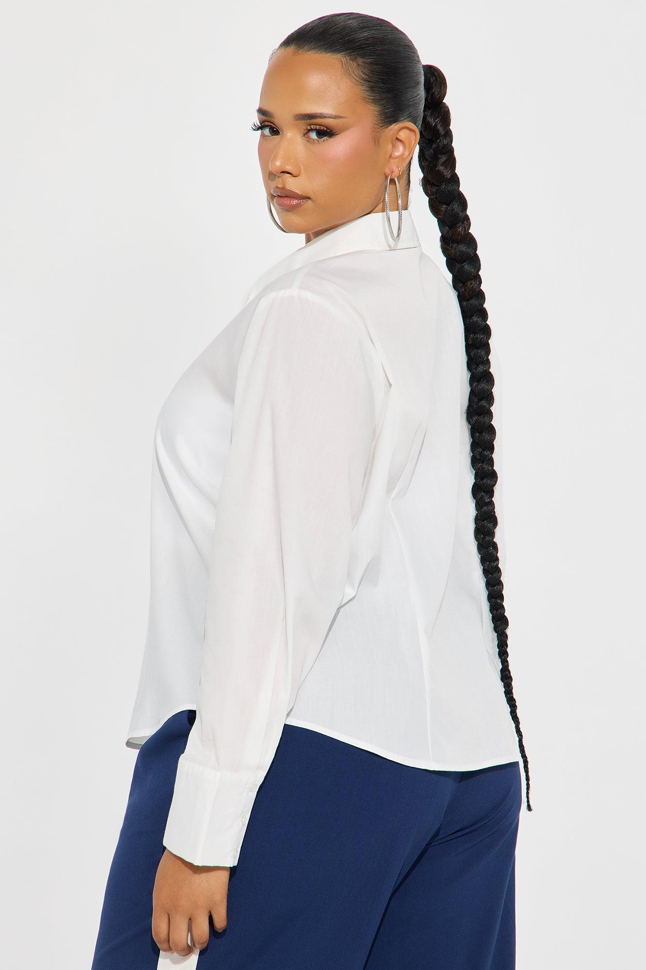 Lily Poplin Shirt - White Female Product Image