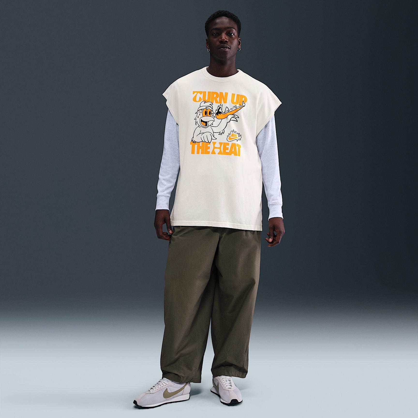 Nike Mens Nike NSW Hot Ones Sleeveless T-Shirt - Mens Sail/Multi Product Image