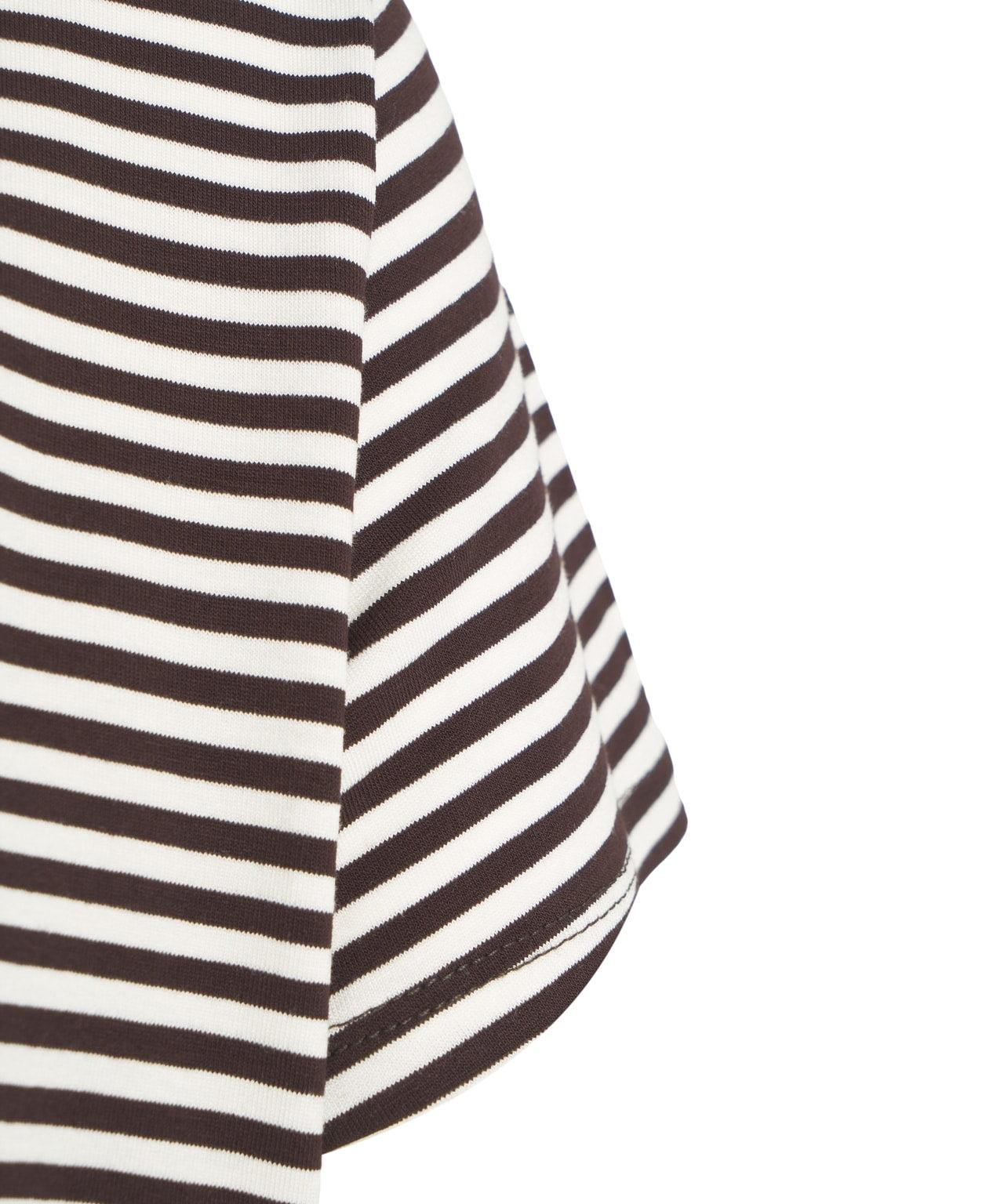 Striped viscose t-shirt Product Image