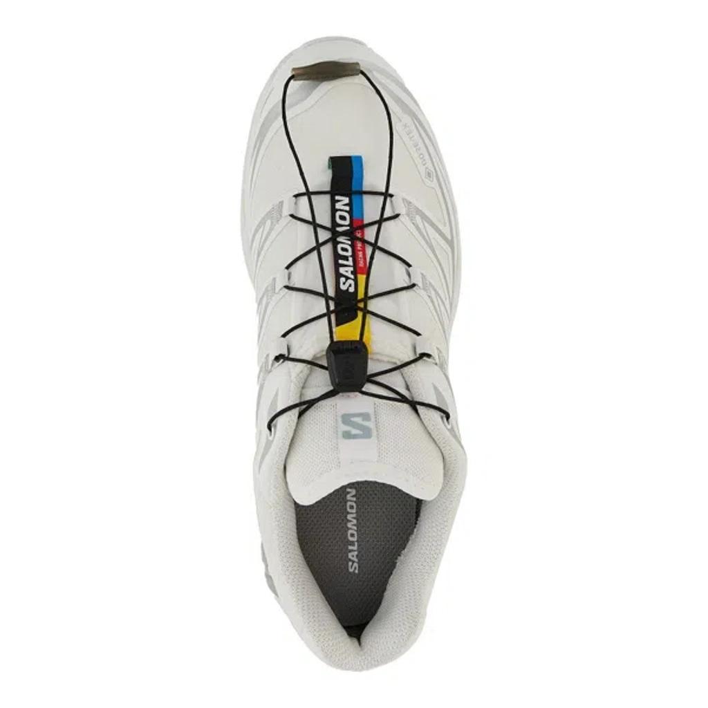 SALOMON Mens White White Silver Xt-6 Gtx Quick-lace Mesh Low-top Trainers Product Image
