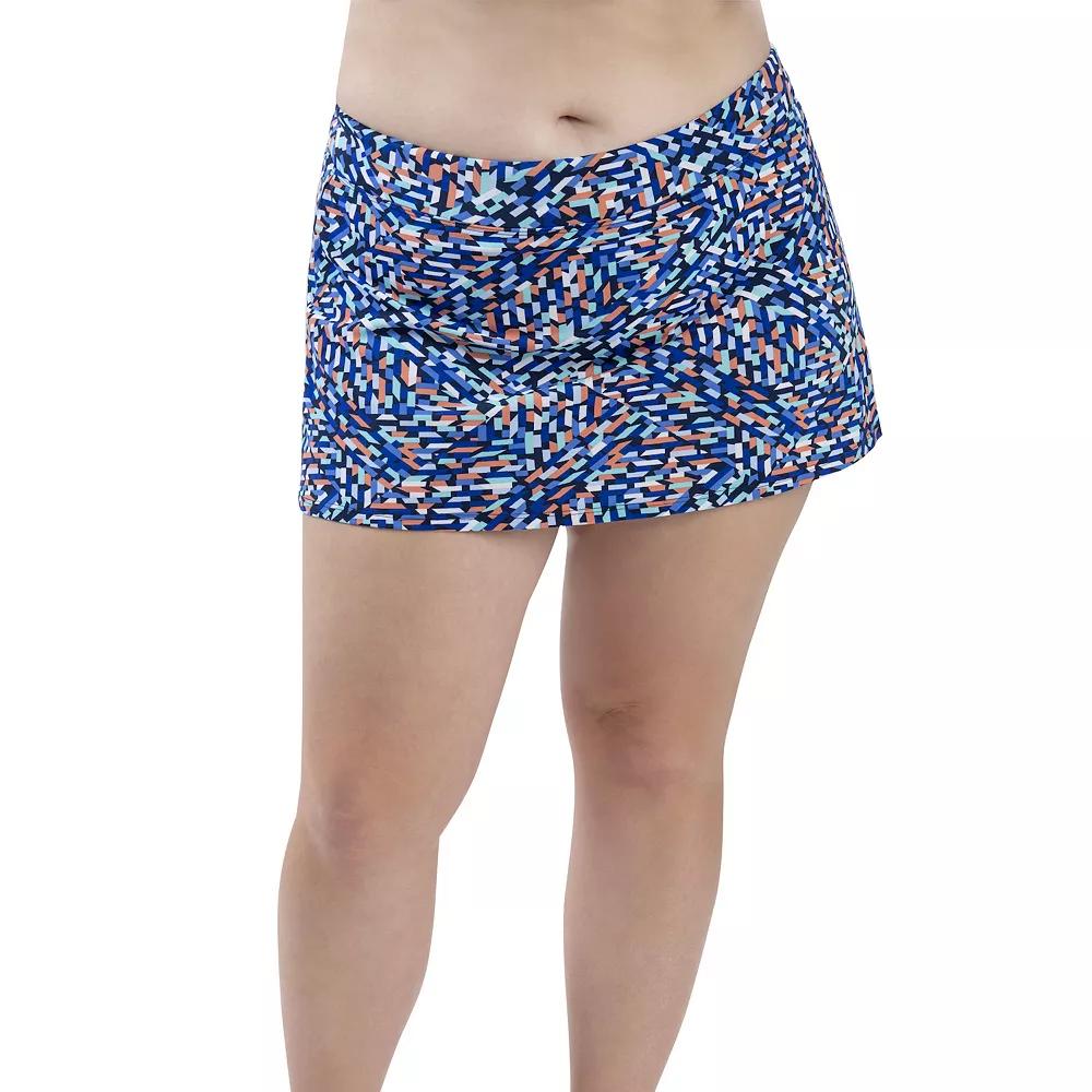 Women's Dolfin Aquashape UPF 50+ Print A-Line Swim Skirt, Size: Small, Tranquility Product Image