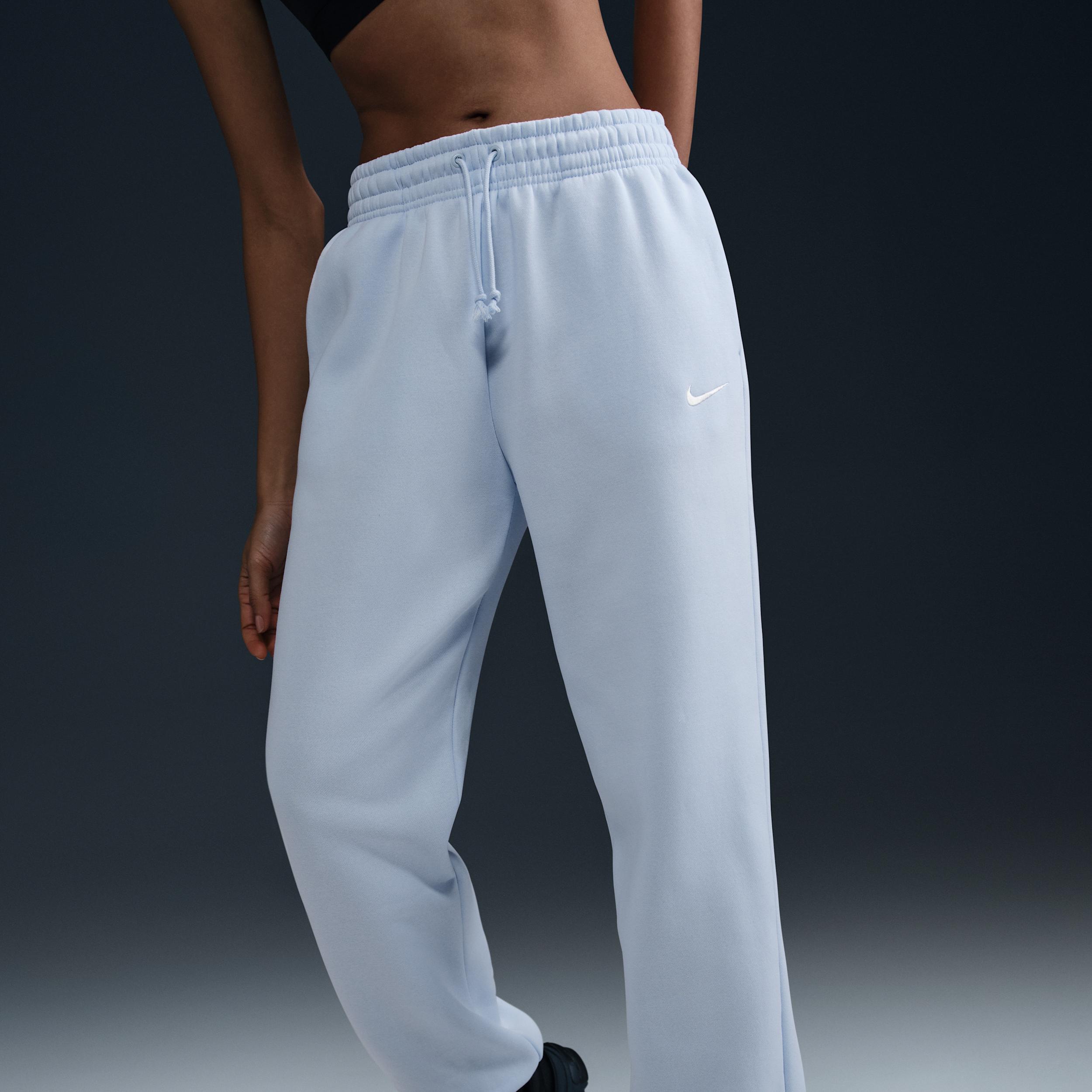 Womens Nike Sportswear Phoenix Fleece High-Waisted Oversized Sweatpants | FZ5996-423 Product Image