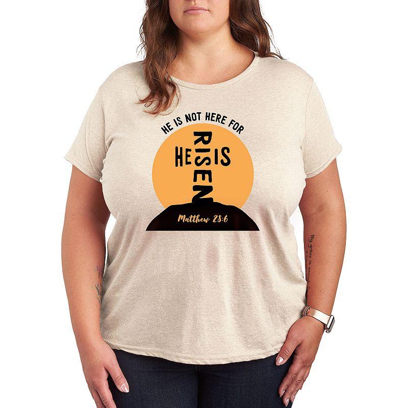 Plus He Is Risen Cross Graphic Tee, Women's,  Product Image