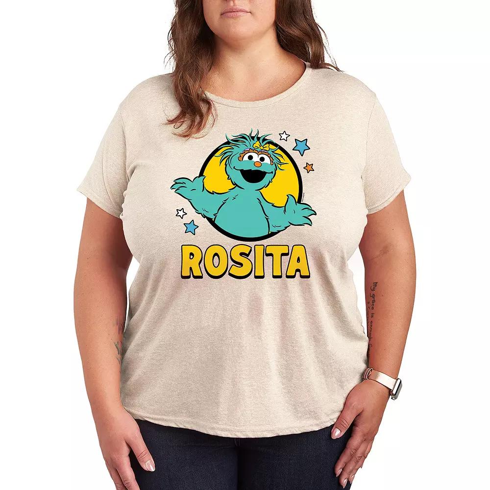 Plus Sesame Street Rosita With Stars Graphic Tee, Women's,  Product Image