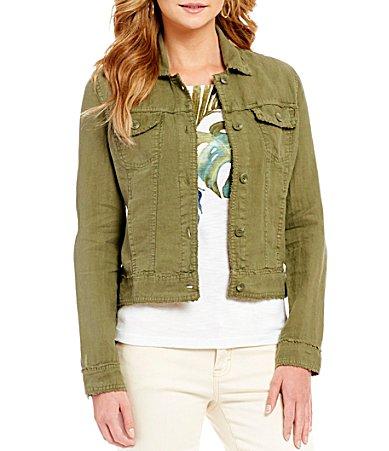 Tommy Bahama Two Palms Raw-Edge Linen Jacket Product Image