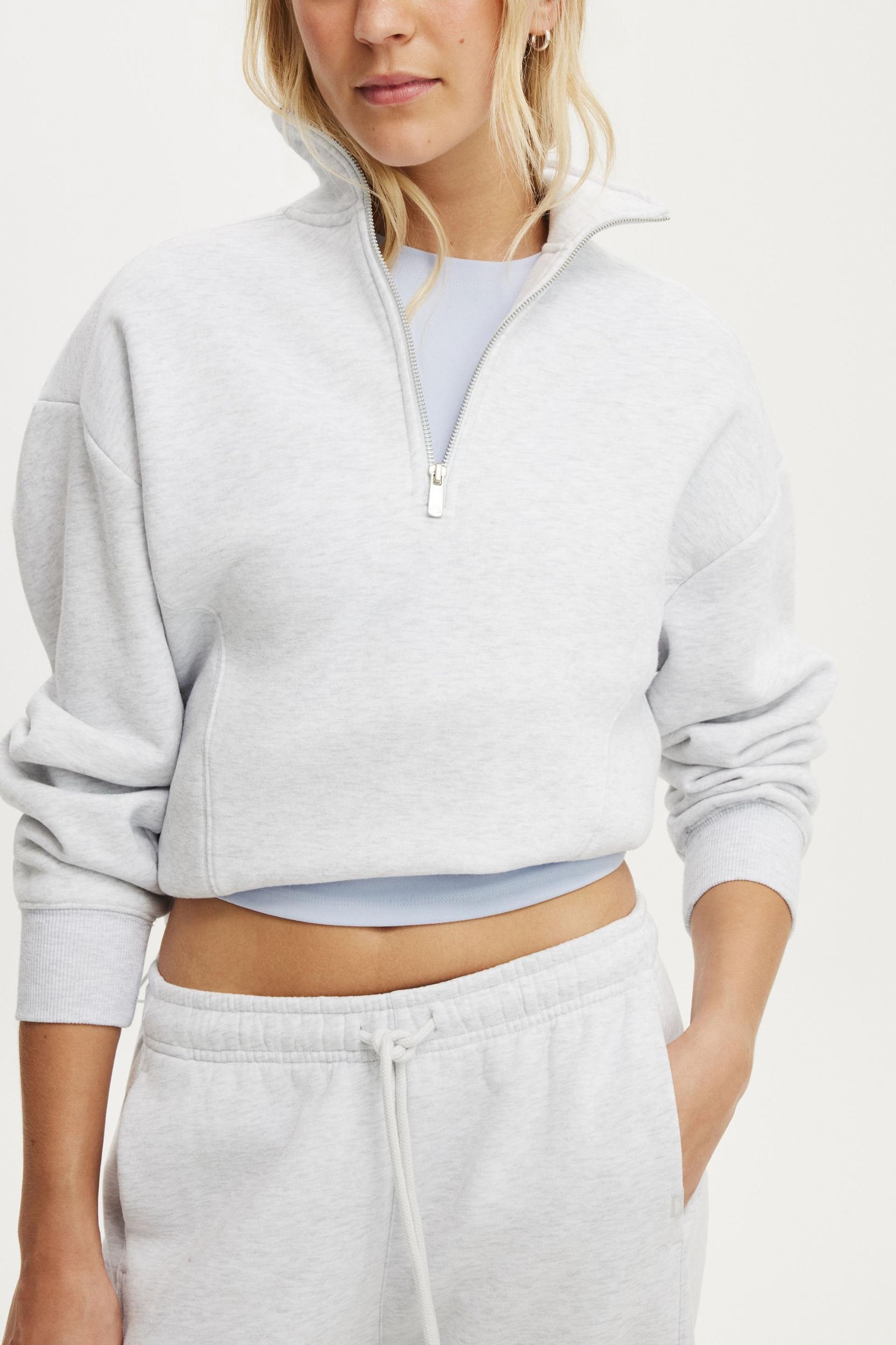 Plush Half Zip Sweatshirt Product Image