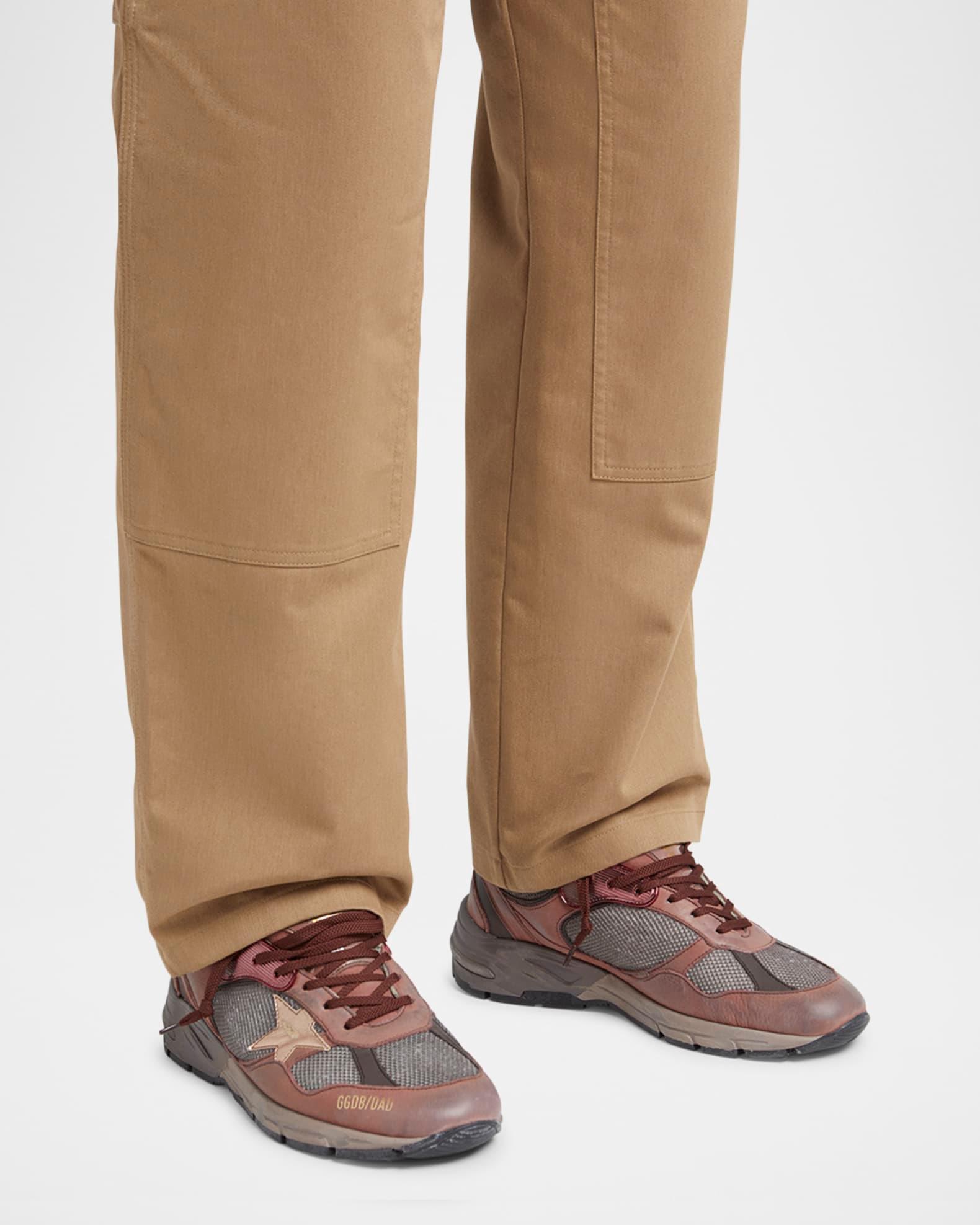 Men's Running Dad Mesh and Leather Sneakers Product Image