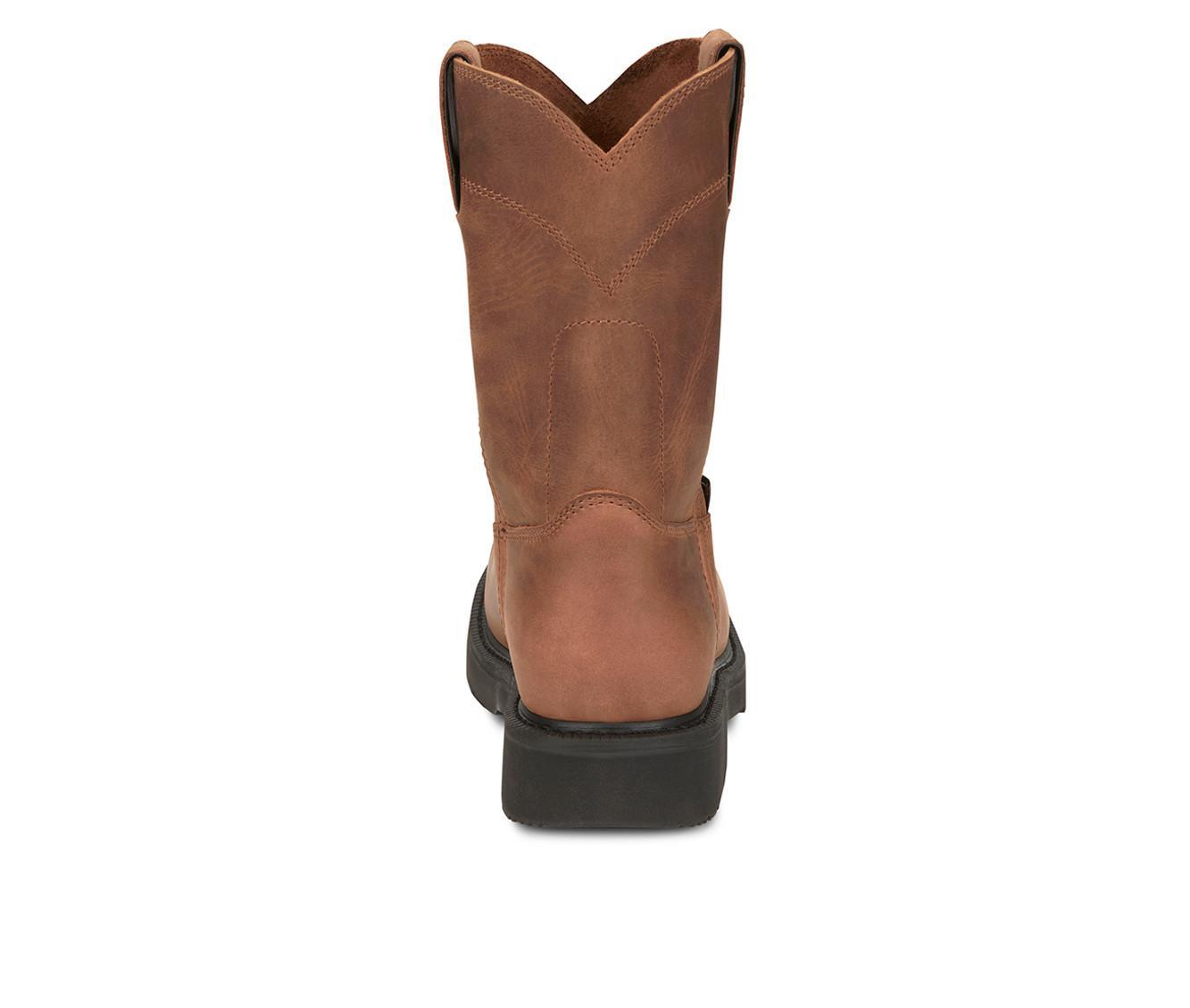 Men's Justin Boots Round-Up 10" Slip Resistant Work Boots Product Image