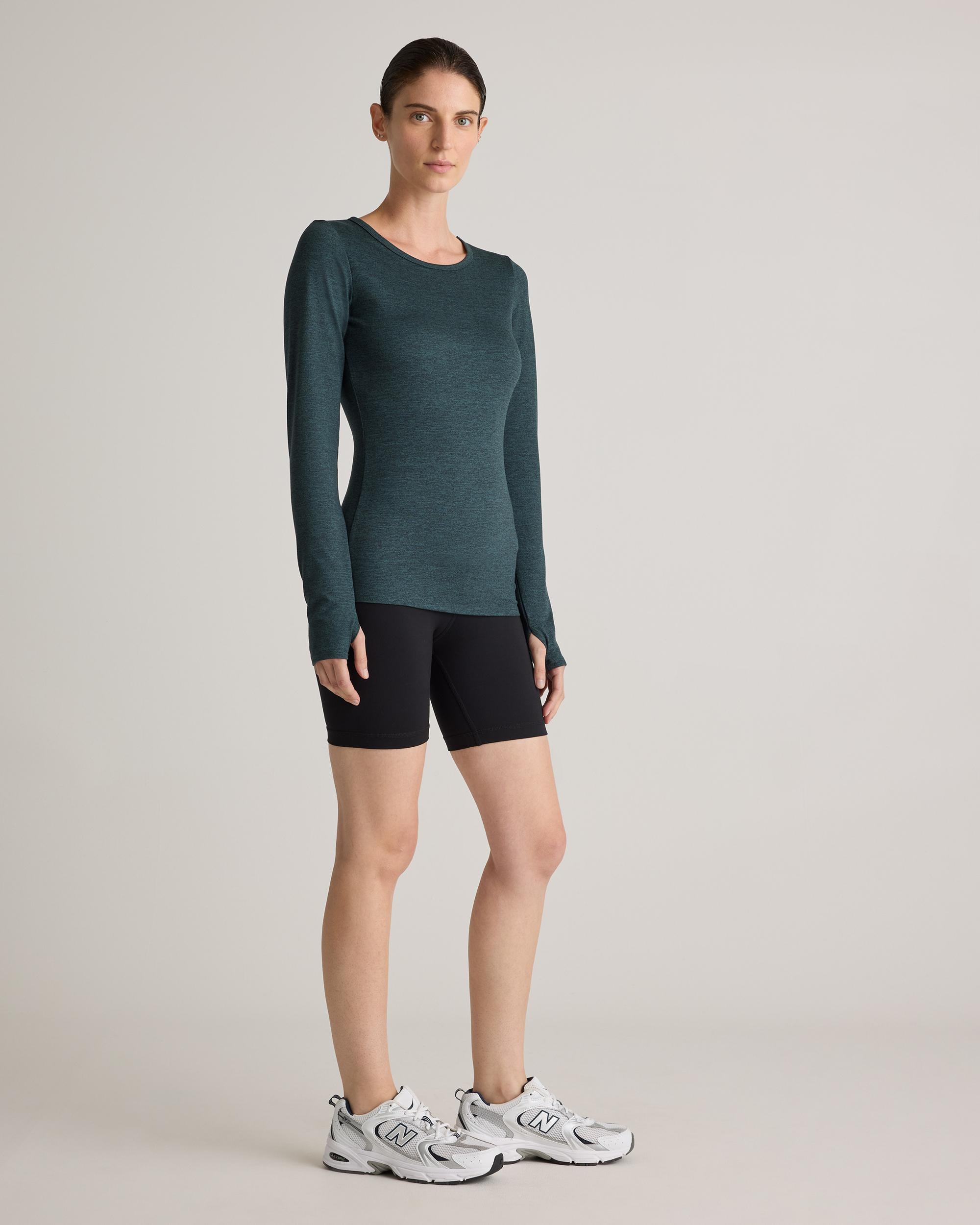Quince | Women's Ultra-Soft Fitted Long Sleeve Top Size XS, Polyester Product Image