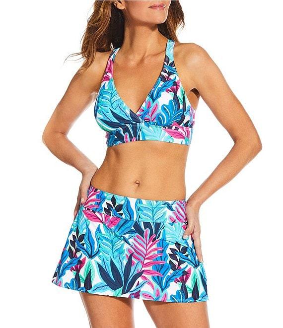 Athena Next by Athena Rainforest Courtside Pleated Back Swim Skirt Product Image