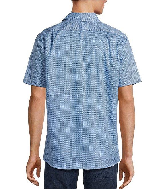 Hart Schaffner Marx The Mr. Classic Collection Short Sleeve Geo Print Shirt Product Image