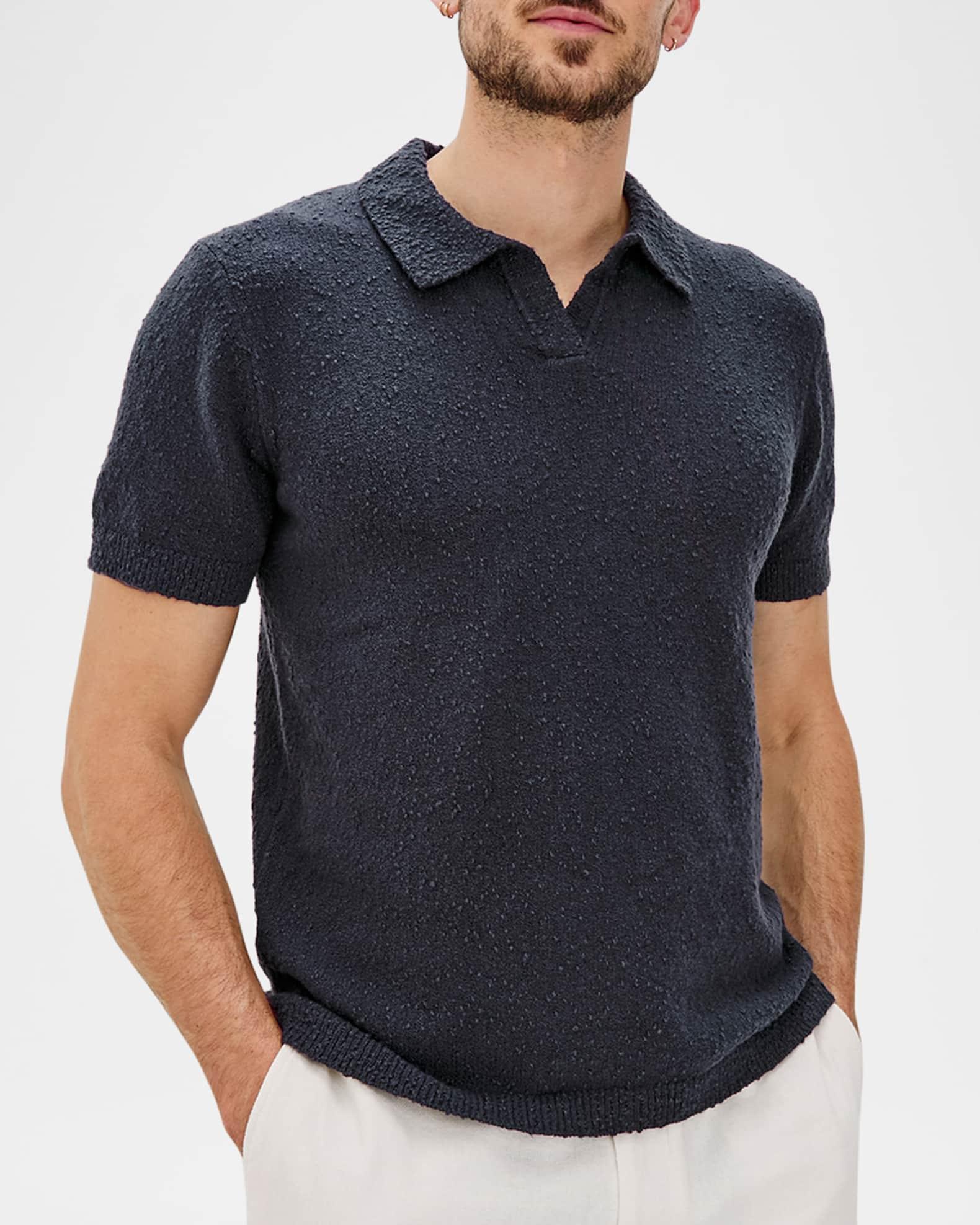 Men's Heath Textured Cotton Knit Short-Sleeve Shirt Product Image
