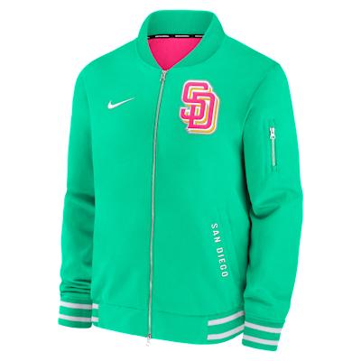 San Diego Padres Authentic Collection City Connect Nike Men's MLB Full-Zip Bomber Jacket Product Image