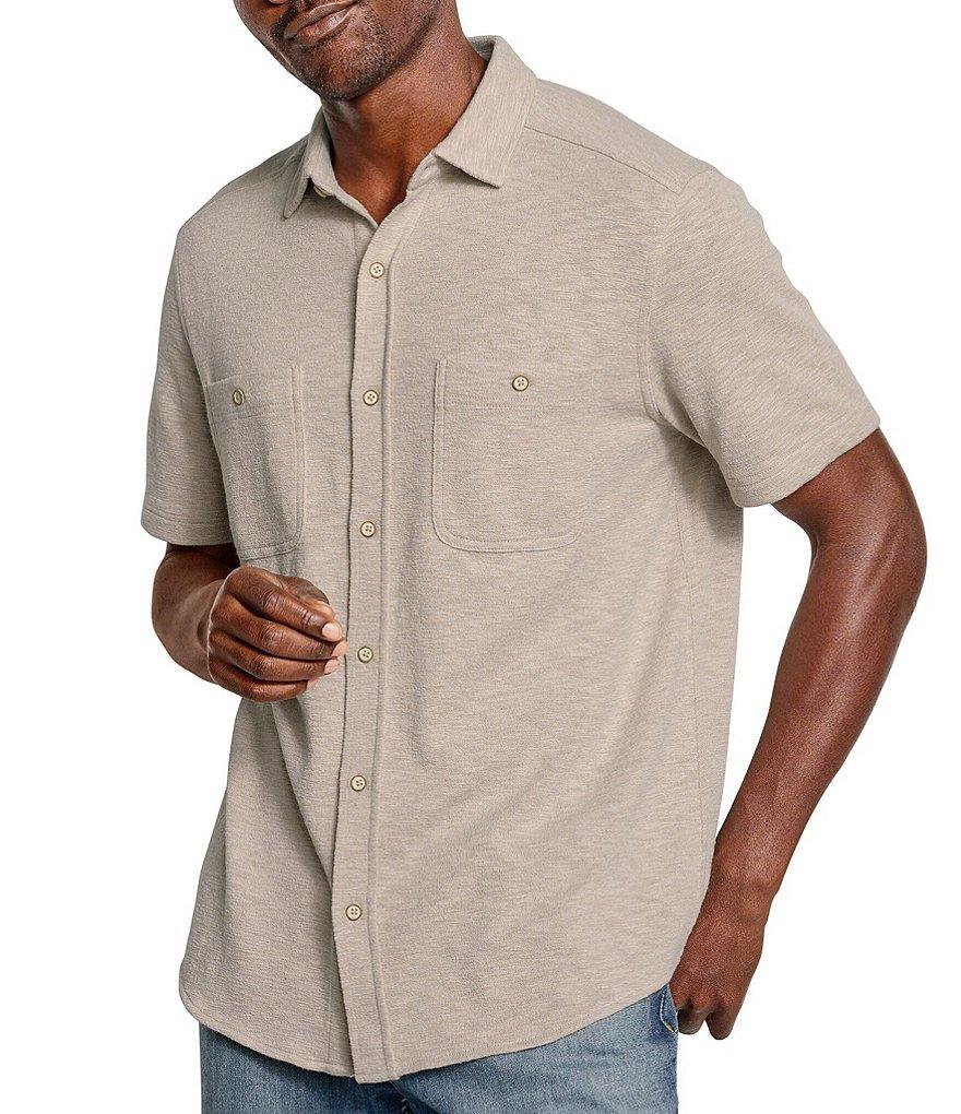 Johnston & Murphy Stretch Double Pocket Short Sleeve Woven Shirt Product Image