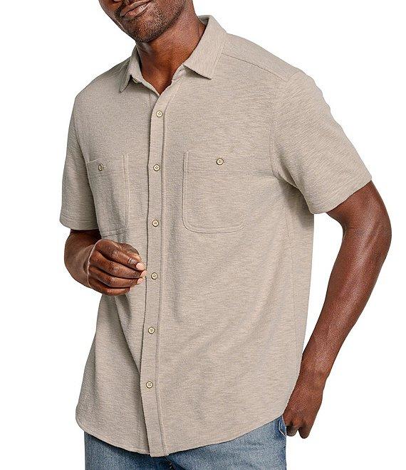 Johnston & Murphy Stretch Double Pocket Short Sleeve Woven Shirt Product Image