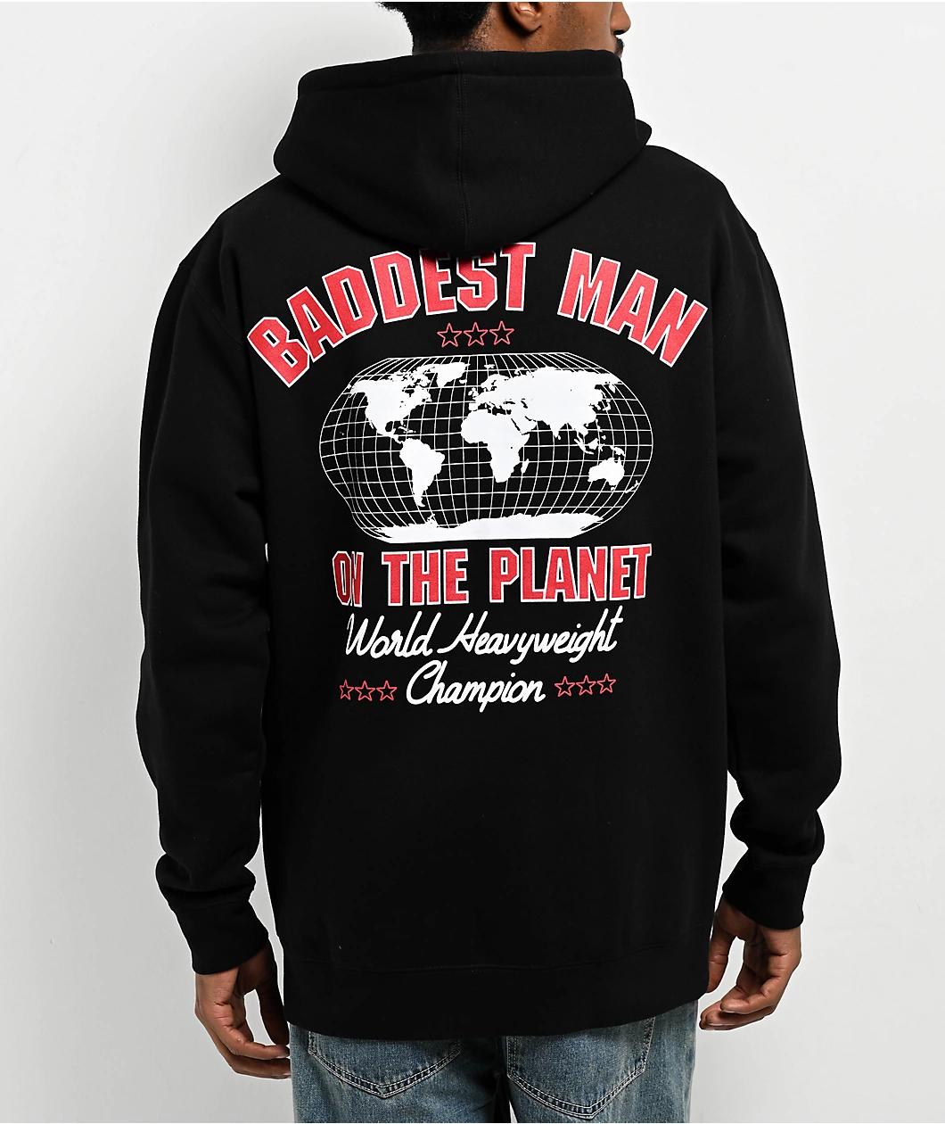 Mike Tyson Baddest Black Zip Hoodie Product Image