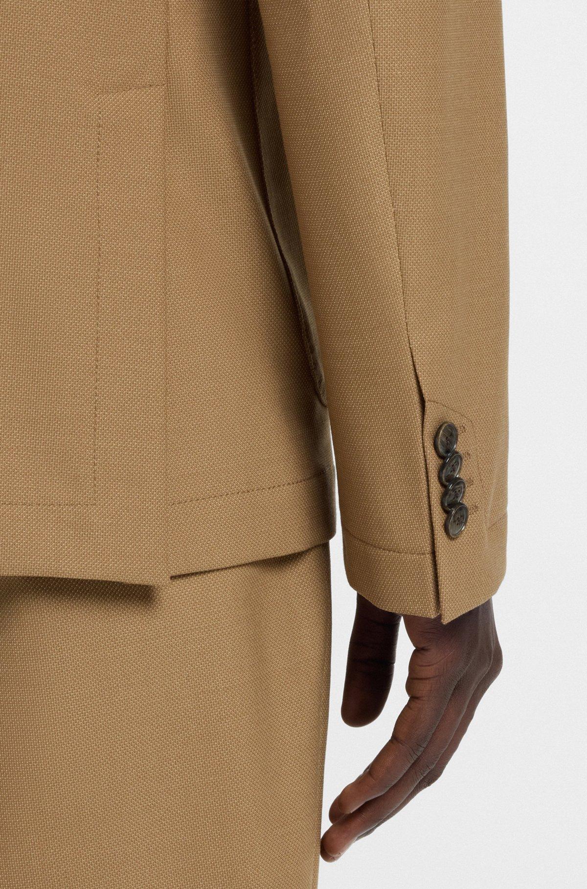 Slim-fit jacket in machine-washable stretch fabric Product Image