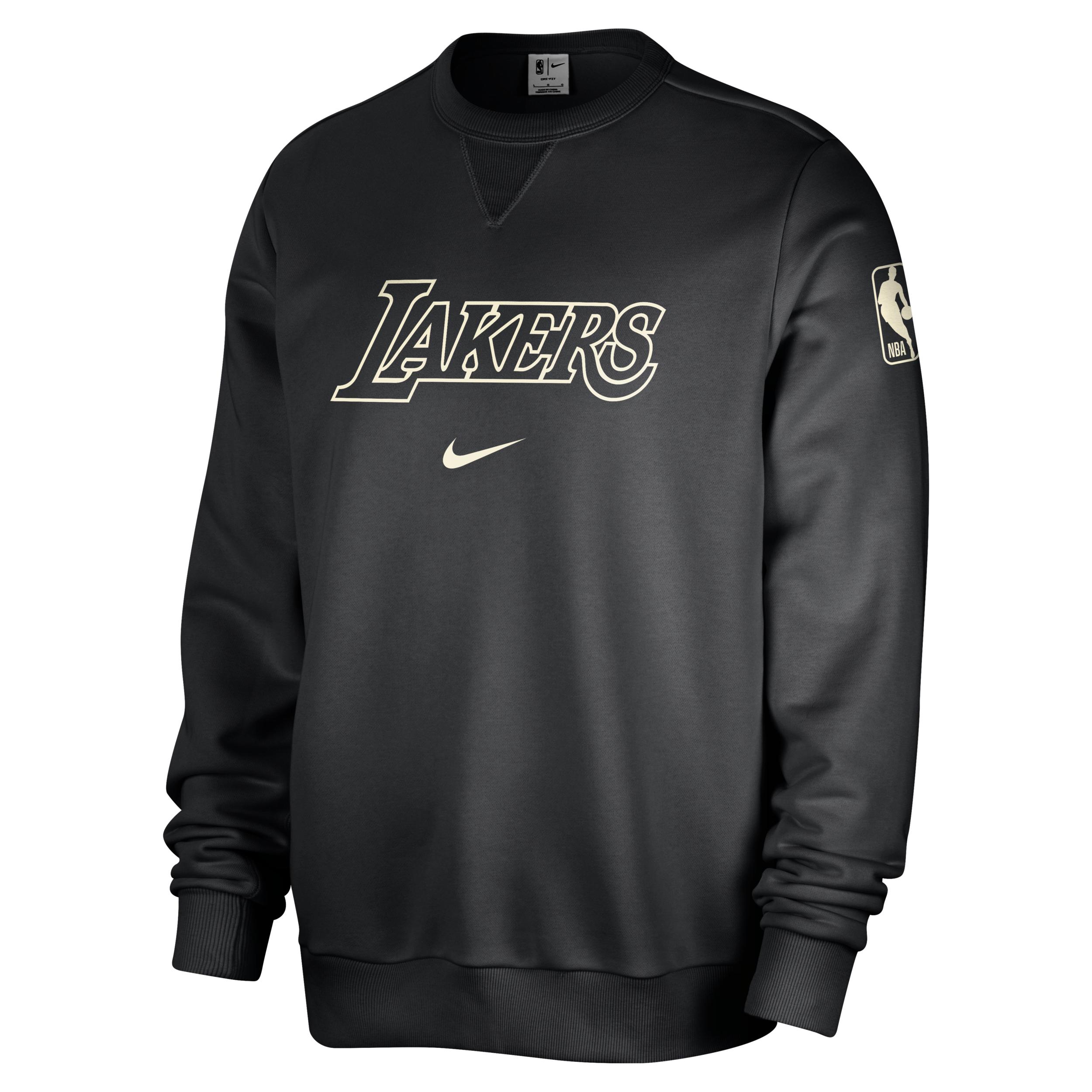 Los Angeles Lakers Standard Issue Men's Nike Dri-FIT NBA Crew-Neck Sweatshirt Product Image