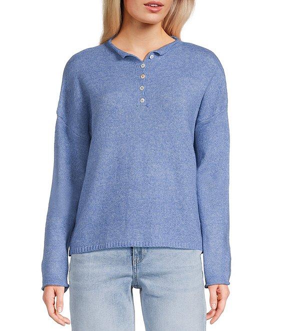 Things Between Henley Long Sleeve Sweater Product Image