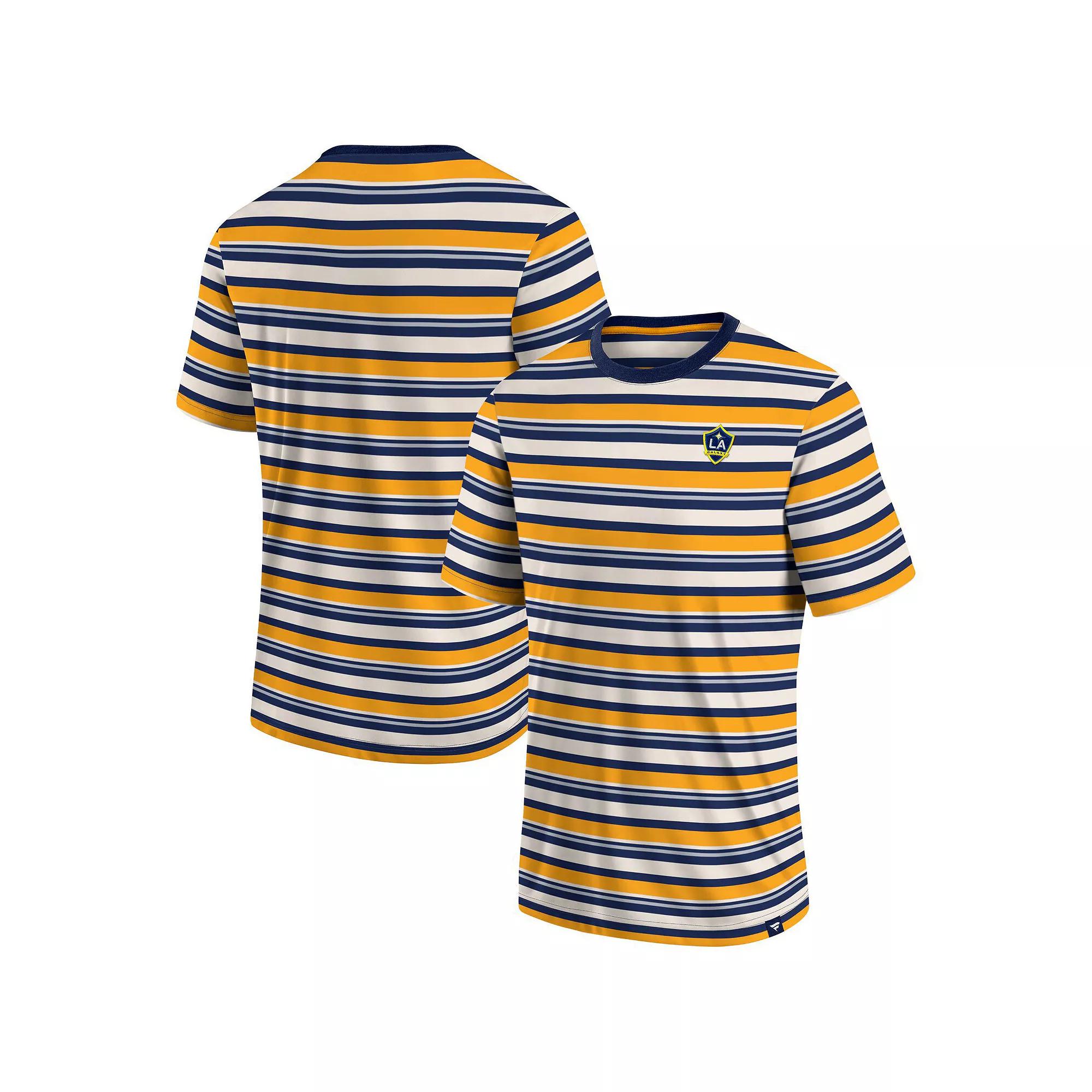 Men's Fanatics Branded Gold LA Galaxy Shot Clock Stripe T-Shirt, Size: 2XL Product Image