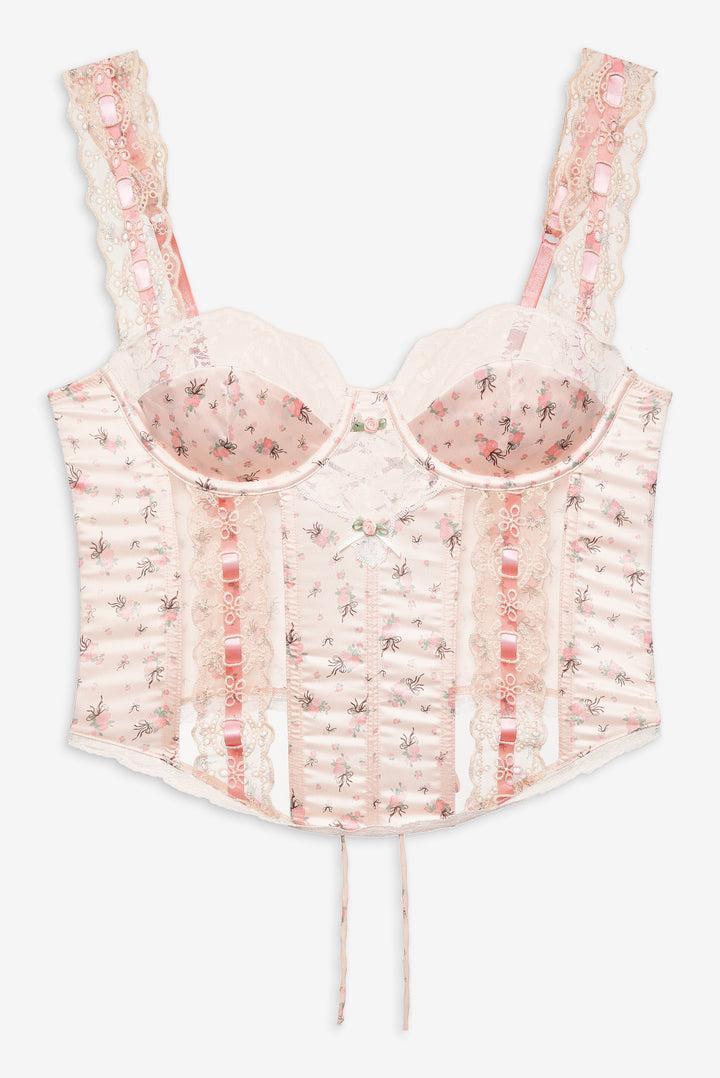 Peaches & Cream Bustier — Peach Product Image