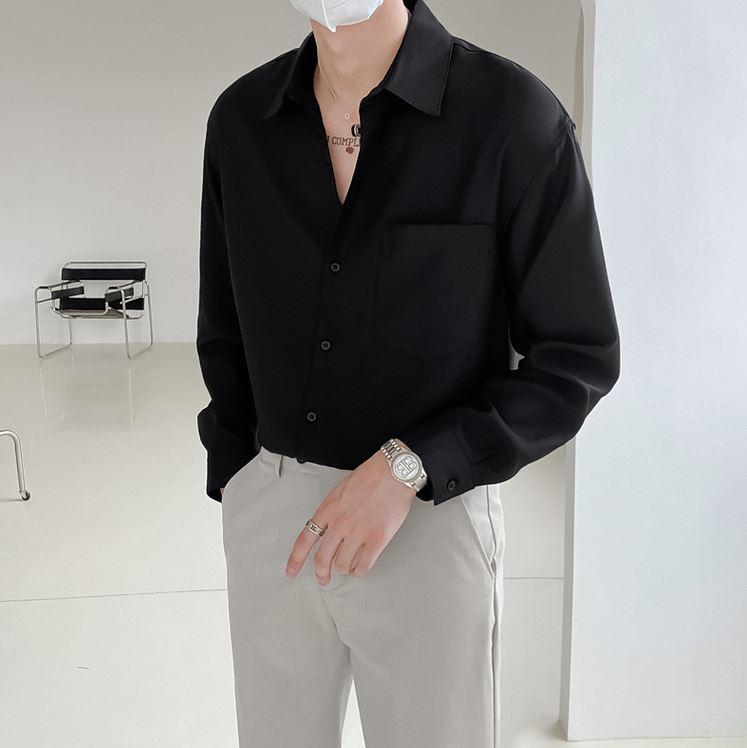 RT No. 4443 ESSENTIALS BUTTON-UP COLLAR SHIRT Product Image