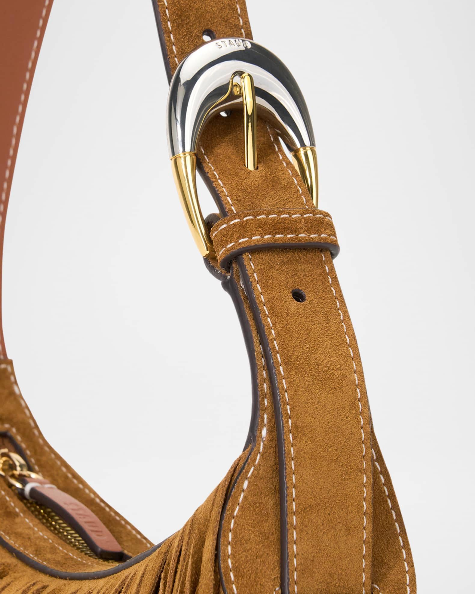 Owen Fringe Buckle Suede Shoulder Bag Product Image